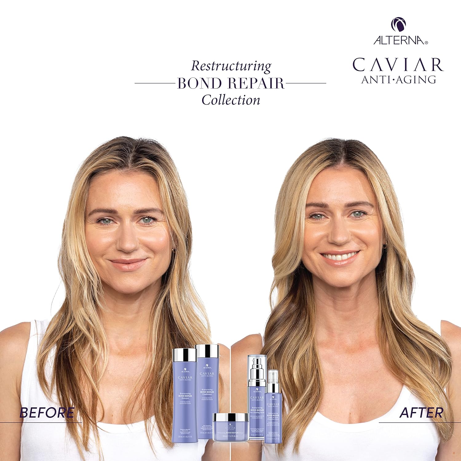 Alterna Caviar – Máscara de reparación de bonos de reestructuración antienvejecimiento, 5.7 onzas, fortalece y protege el cabello dañado, 5.68 onzas