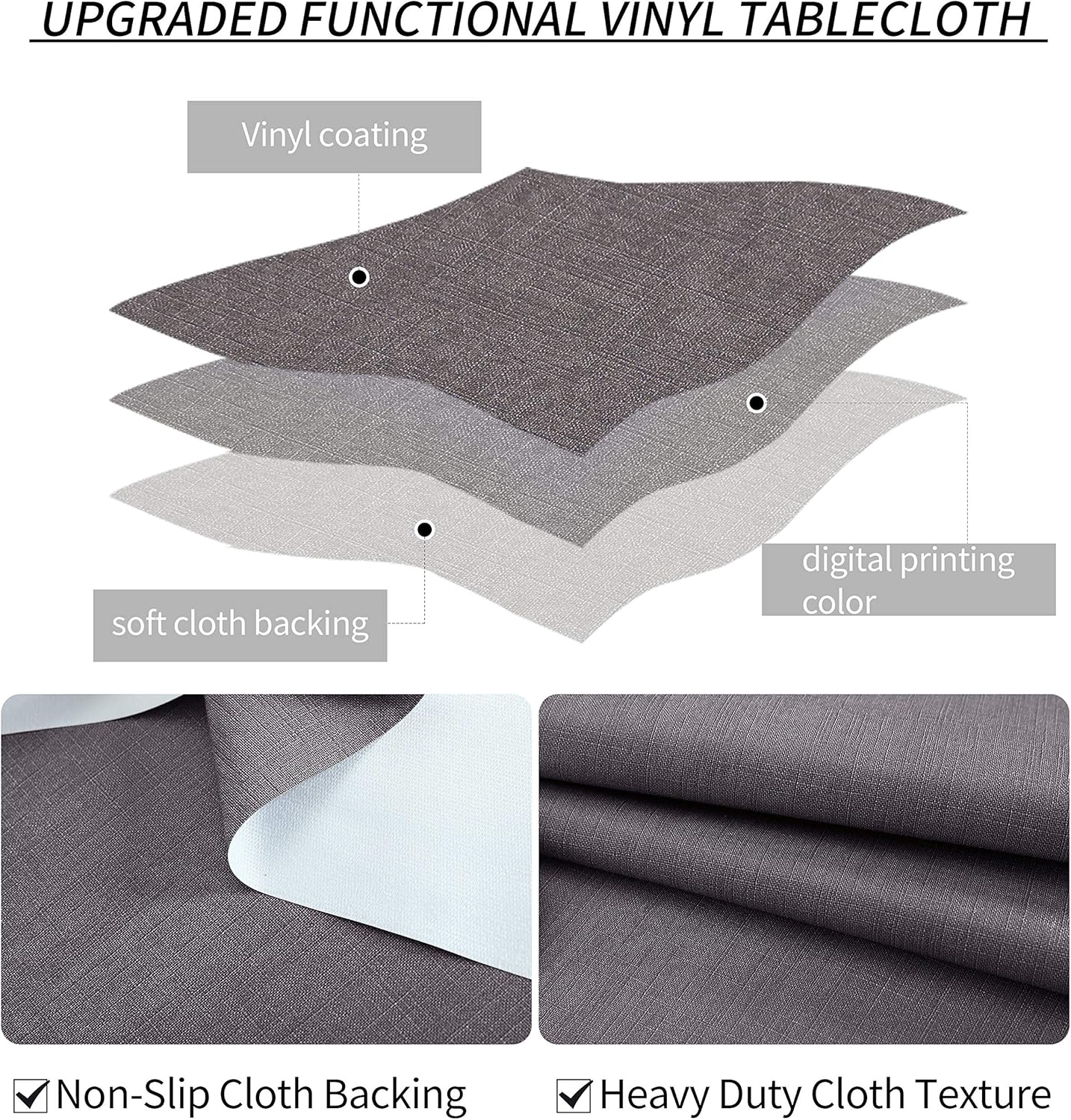 Obstal – Mantel de PVC a prueba de aceite, a prueba de derrames, impermeable, para uso en interiores y exteriores