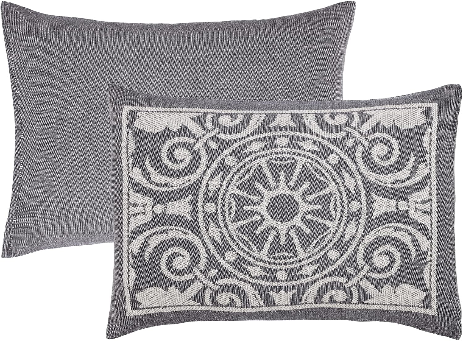 SUPERIOR Juego de colcha de mezcla de algodón de 3 piezas, colcha de gran tamaño, 2 fundas de almohada a juego, manta ligera, decoración de ropa de