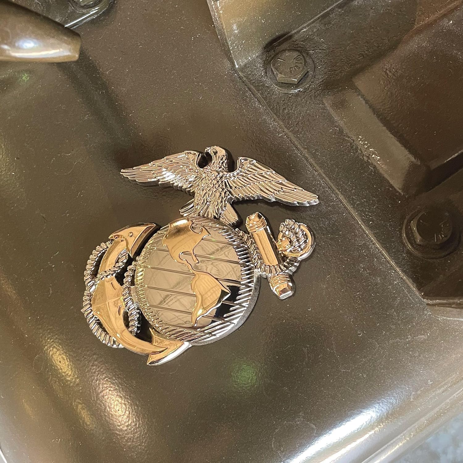 Emblema de coche EGA de doble tono 3D USMC
