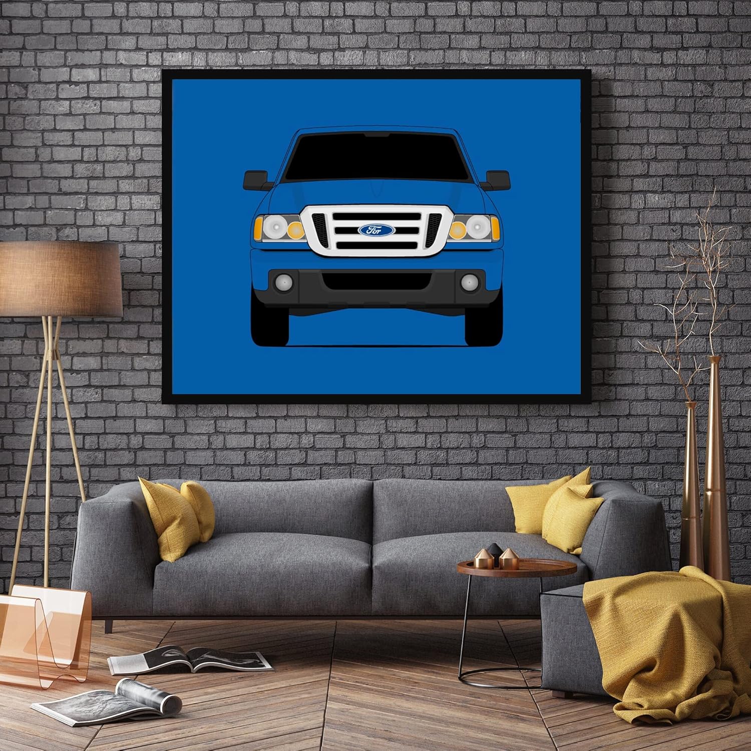 CUSTOMIZABLE COLOR Ford Ranger (2006-2011) 3rd Generation Inspired Poster Print Wall Art Decor Handmade