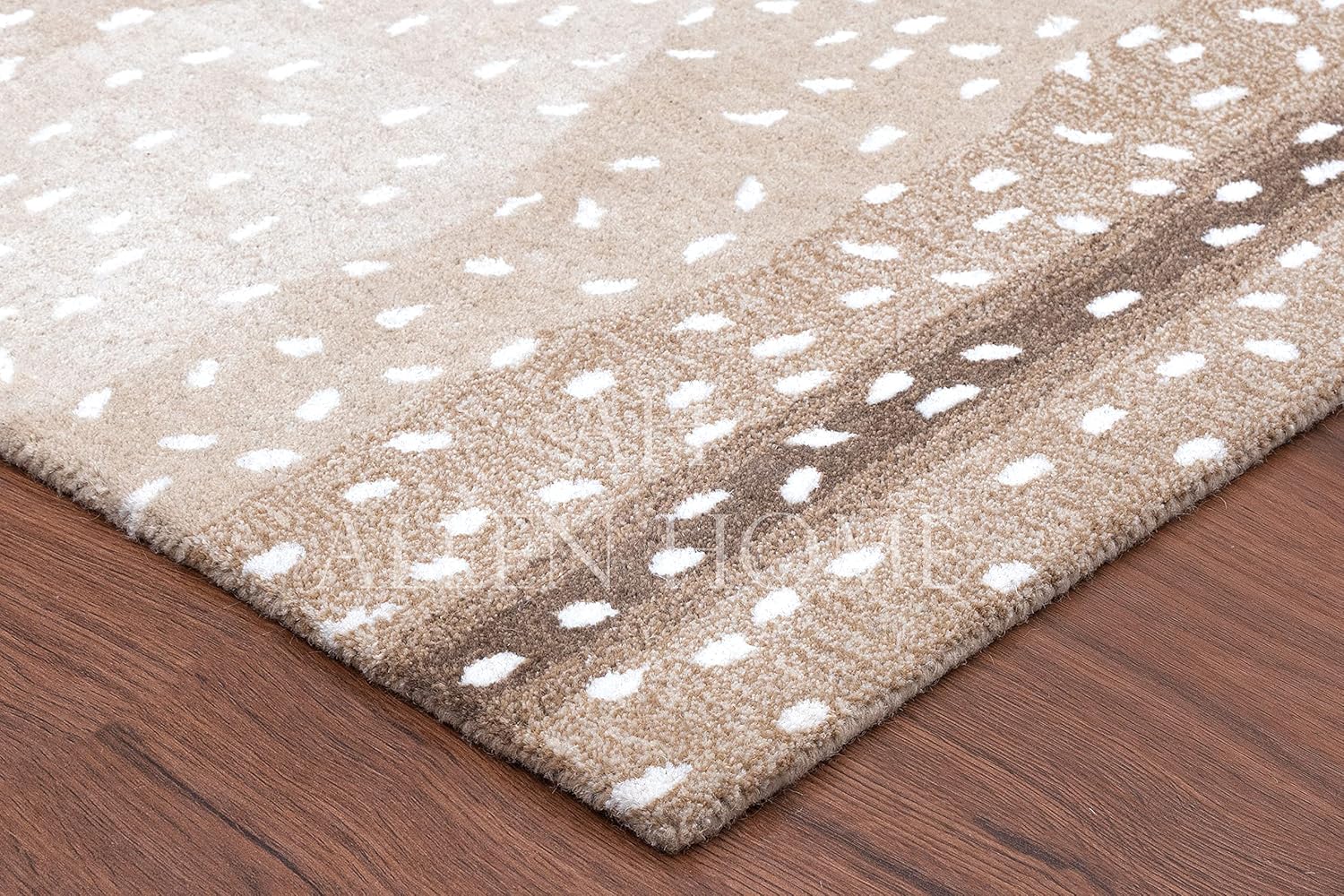 Home Style Alfombras de lana hechas a mano  Alfombras de área adecuadas para sala de estar, dormitorio, comedor  látex naturalrespaldo adhesivo con