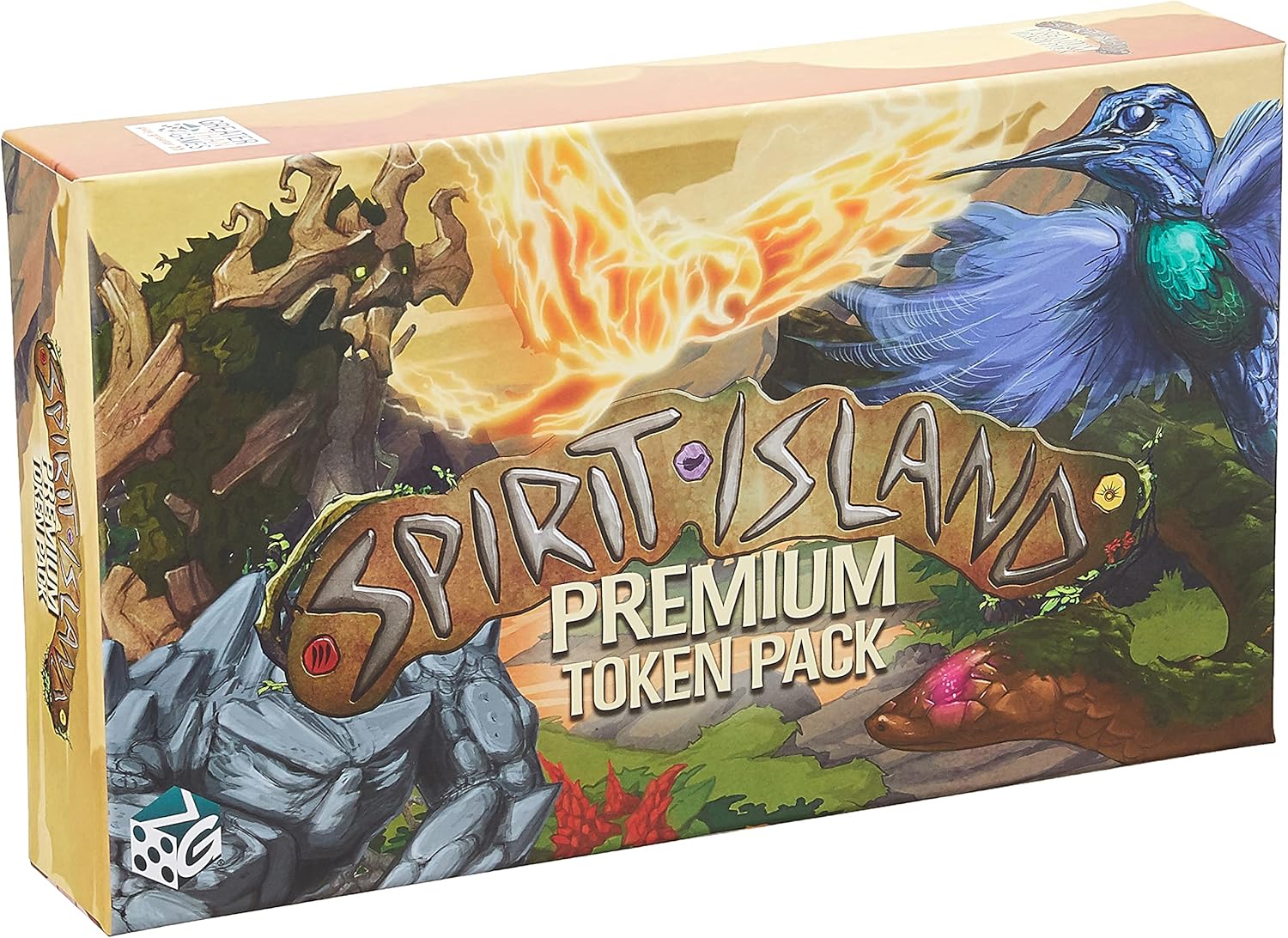 Greater Than Games Spirit Island Paquete de fichas premium, juego de 218 fichas de serigrafía de madera personalizadas, requiere juego completo para