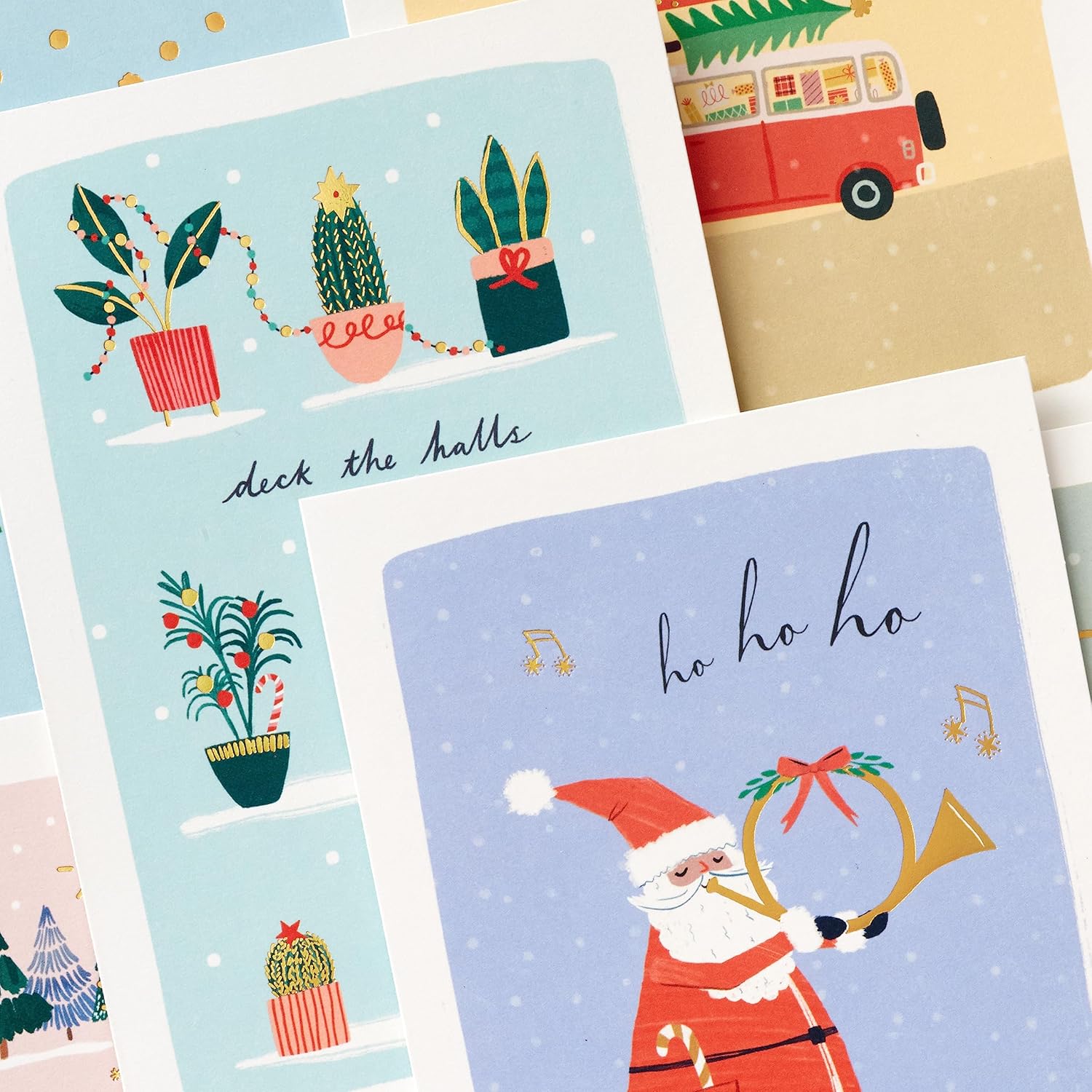 Hallmark Lindo surtido de tarjetas de Navidad en caja (24 tarjetas y sobres)