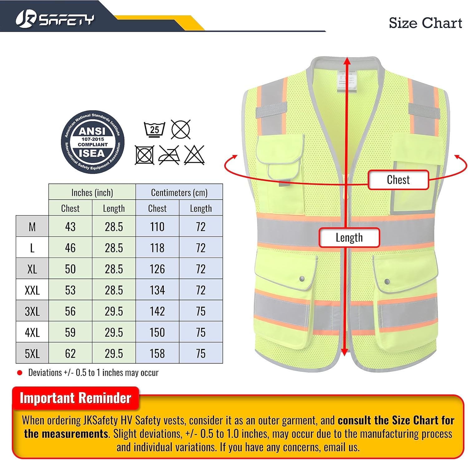 JKSafety Chaleco de seguridad de alta visibilidad con 9 bolsillos, tela de malla transpirable, cuello acolchado, utilidad de trabajo, PPE, equipo de