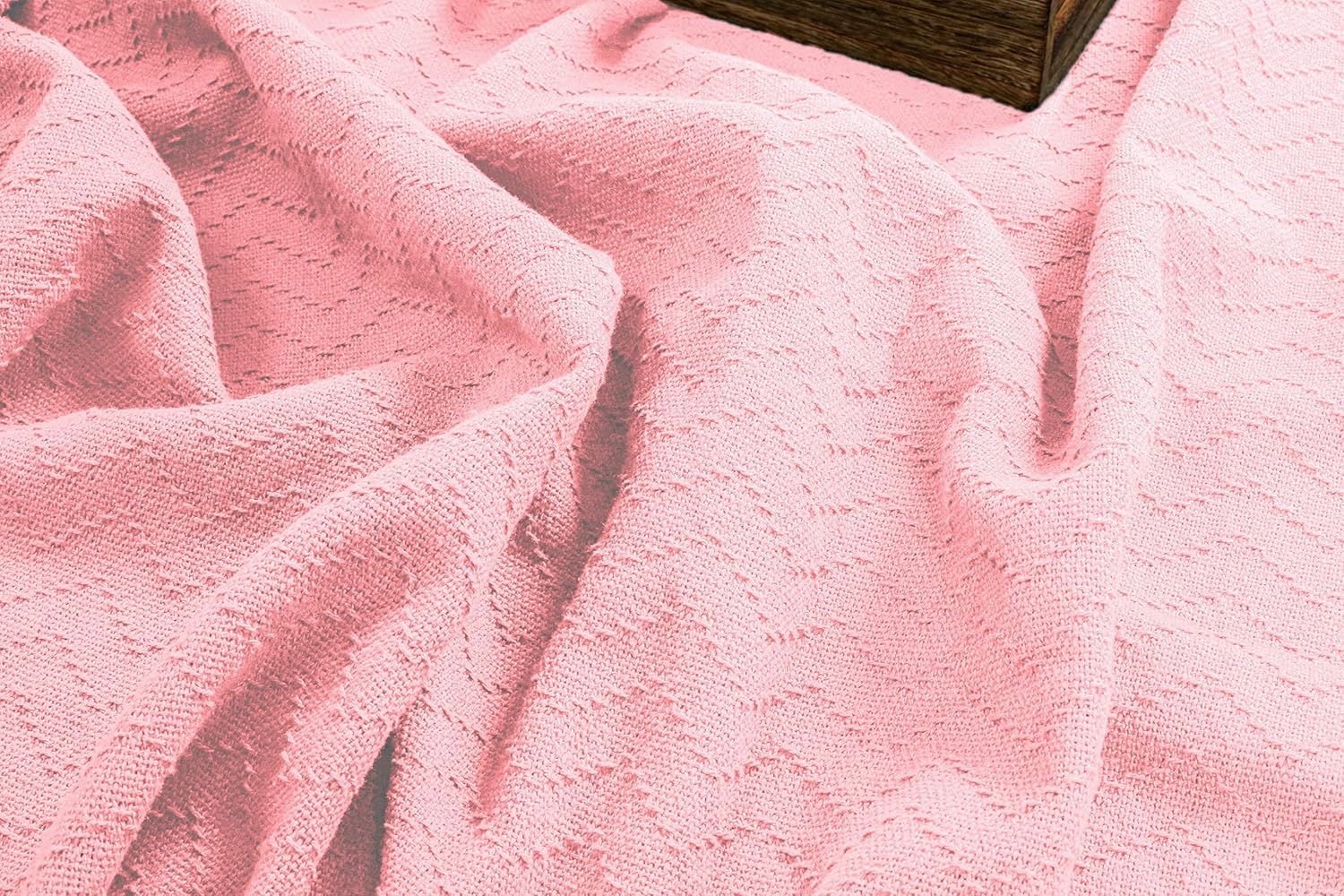 BELIZZI Home – Manta de cama 100 % algodón, transpirable, manta térmica transpirable tamaño individual, manta térmica suave de 60 x 90 pulgadas,