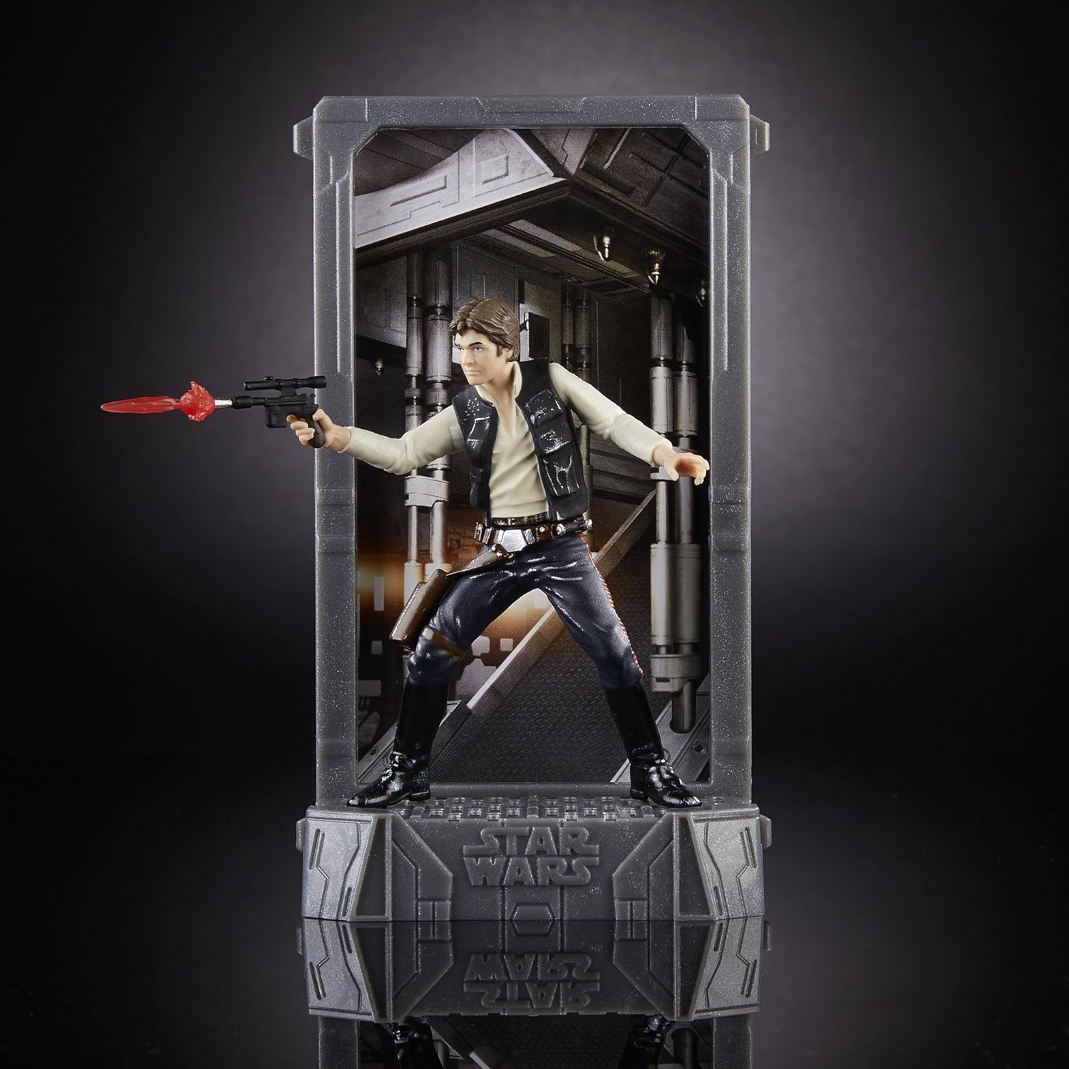 Star Wars Black Series figura de acción de titanio de Han Solo por el 40 aniversario