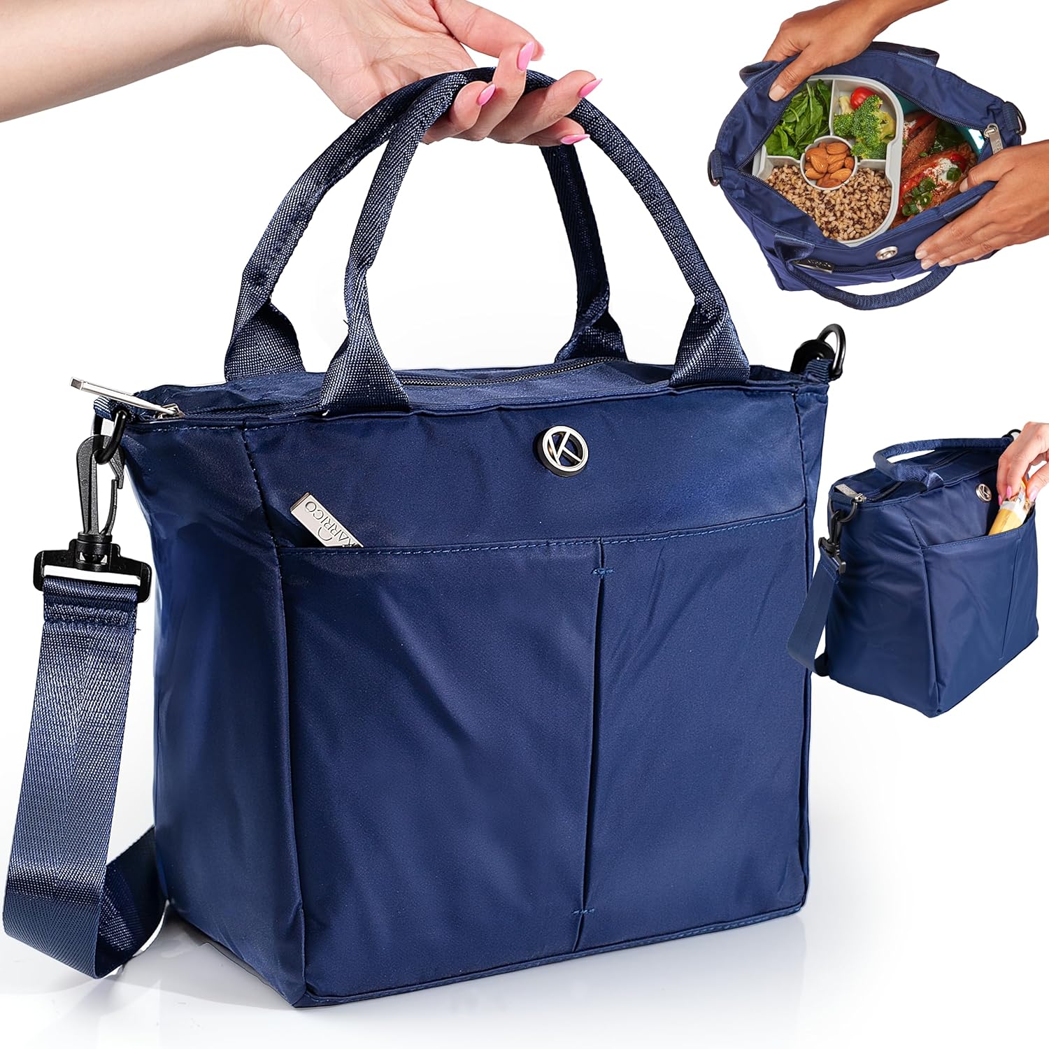 Lonchera deportiva  Lonchera aislada de alta calidad con interior forrado libre de BPA y capacidad media. Lonchera duradera segura para contacto con