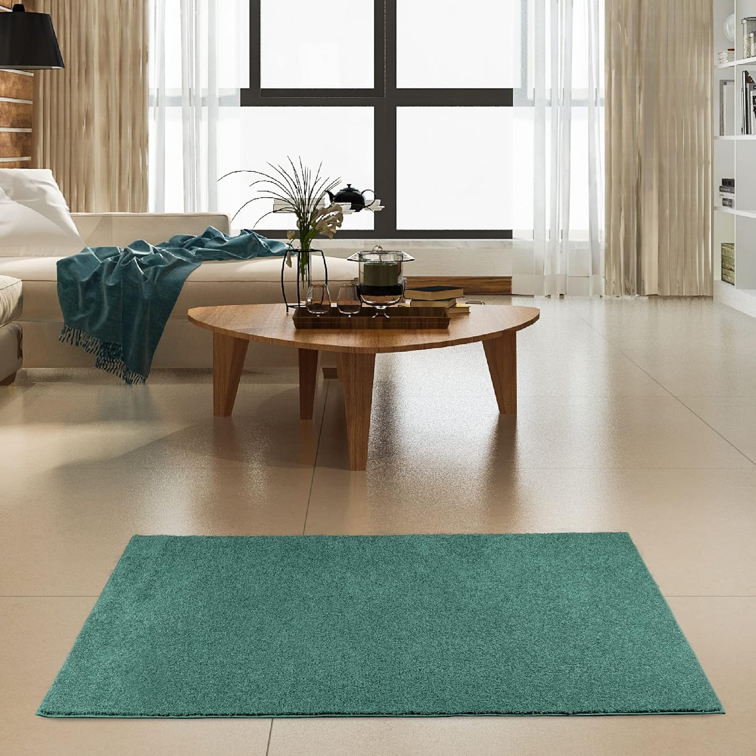 Alfombra moderna de felpa de color verde oliva, alfombra de área para interiores, alfombra redonda, alfombra de decoración del hogar, perfecta para