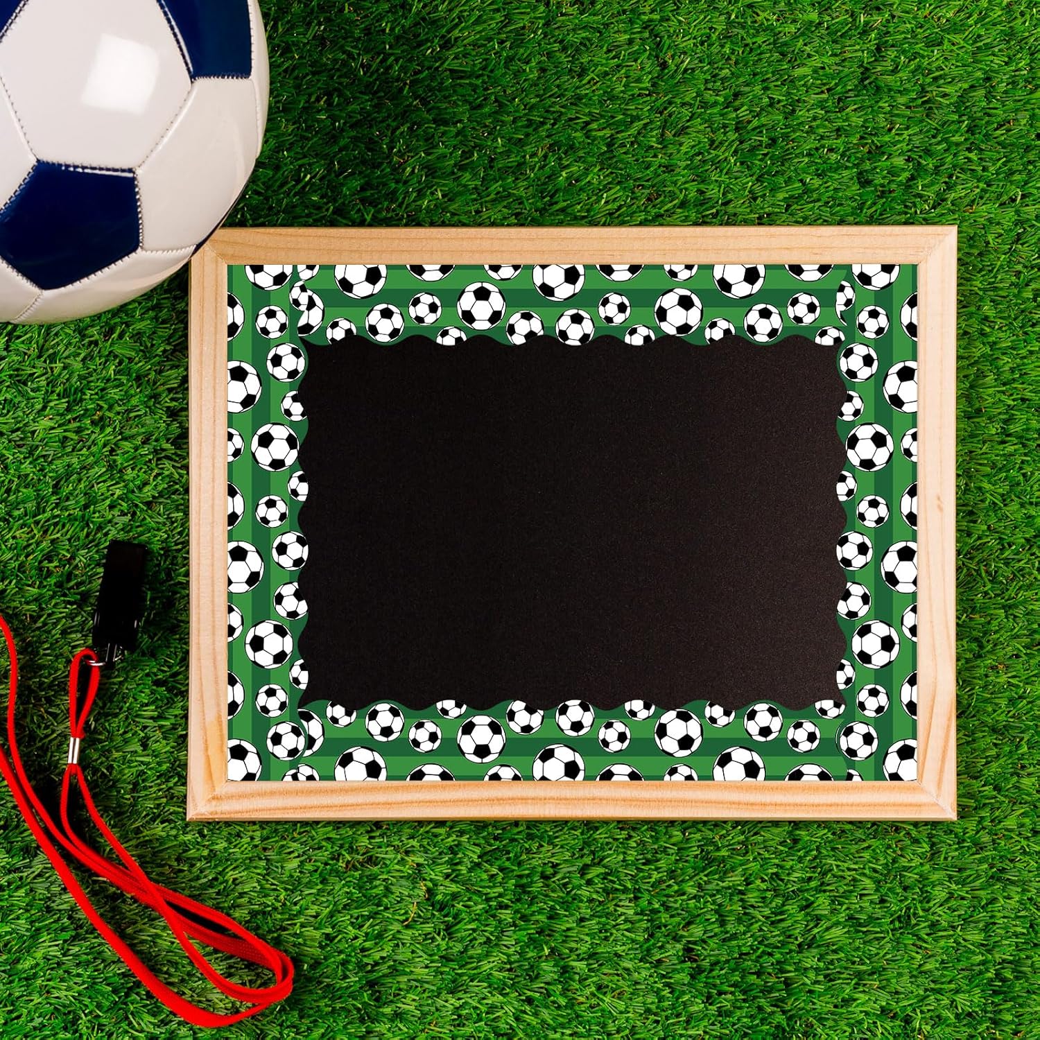 AnyDesign – Pegatinas autoadhesivas para tablón de anuncios de fútbol de 69 pies, diseño deportivo para decoración de aula y oficina