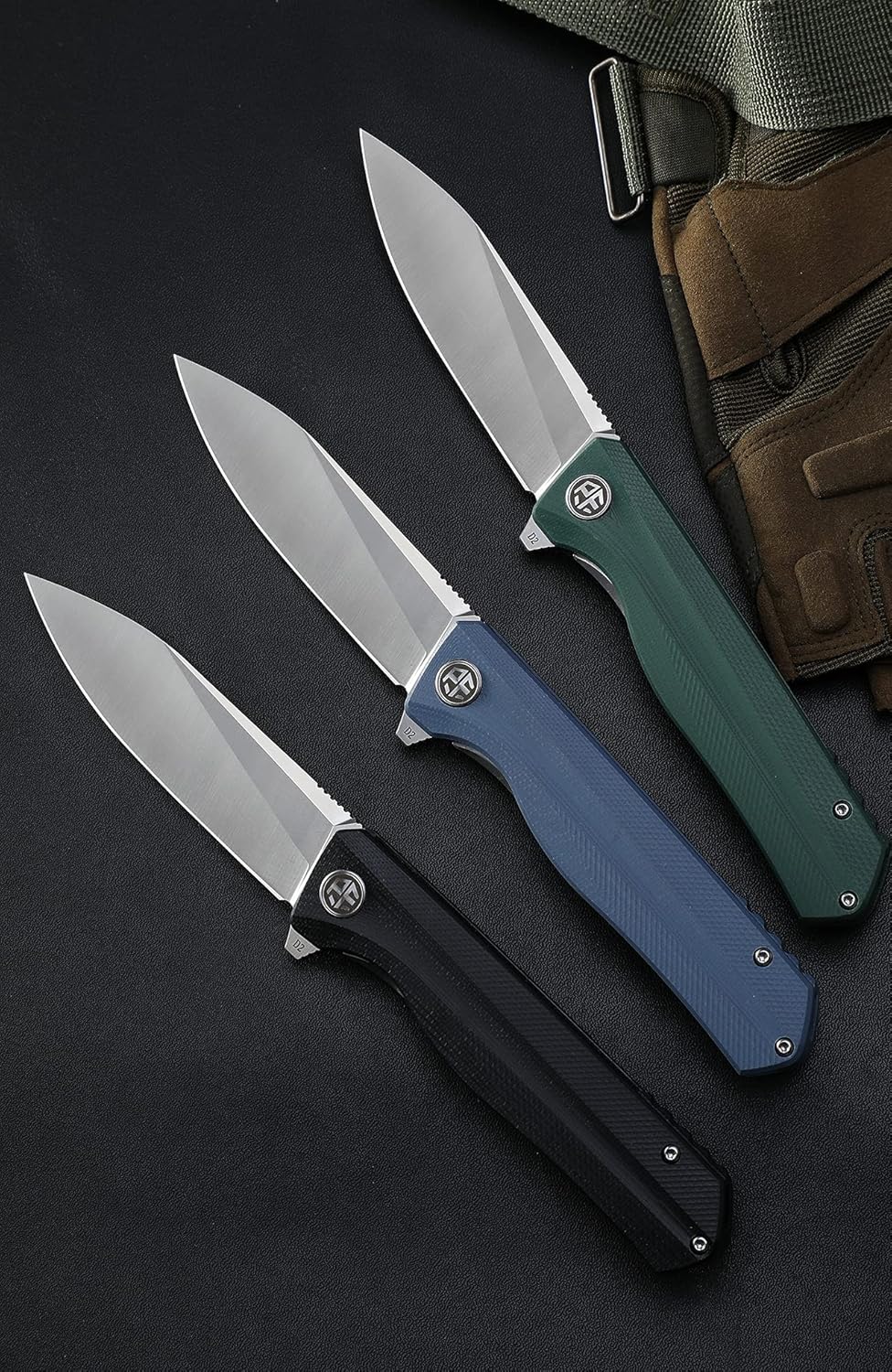 Petrified fish Mango G10 D2 hoja de acero 2CR13 forro rodamiento de bolas, cuchillo plegable, camping, caza, EDC herramienta de bolsillo PF818