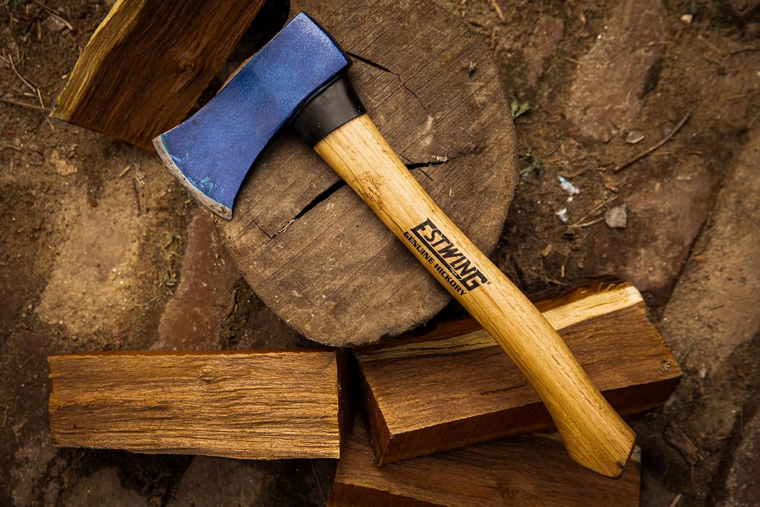 Estwing Hacha, mango de 14 pulgadas, cabeza de 1.25 libras con mango de madera de nogal, modelo #62370
