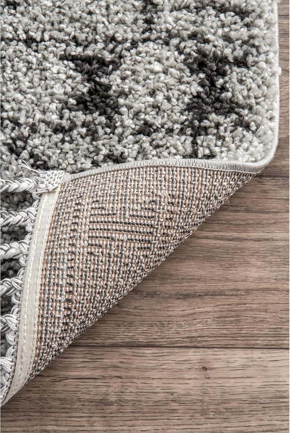 nuLOOM Vasiliki – Alfombra de pelo largo estilo tribal marroquí