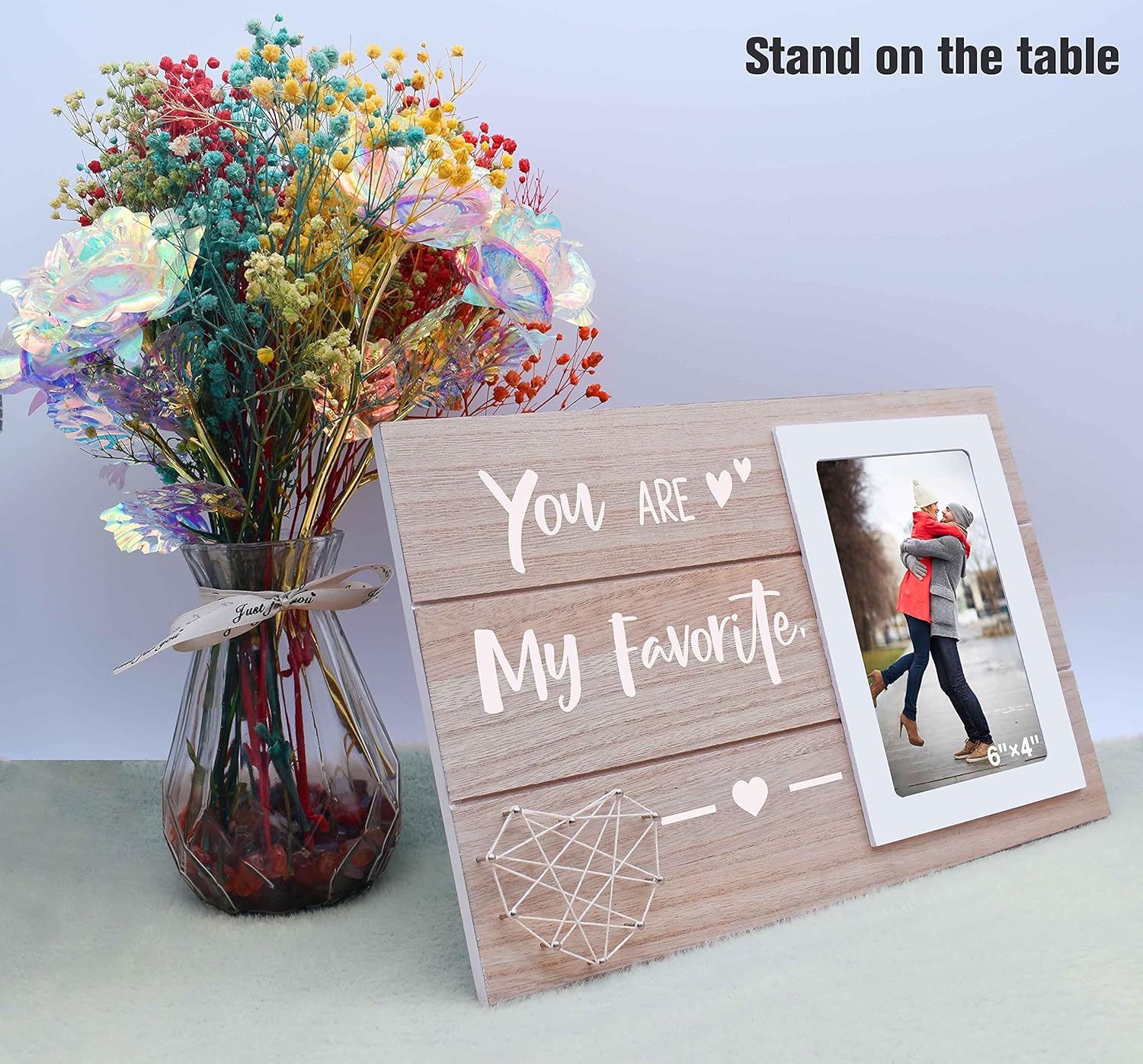 Regalo para el día de San Valentín para novio, novia, prometido, marido, esposa, pareja, con texto en inglés “You Are My Favorite-You Are My