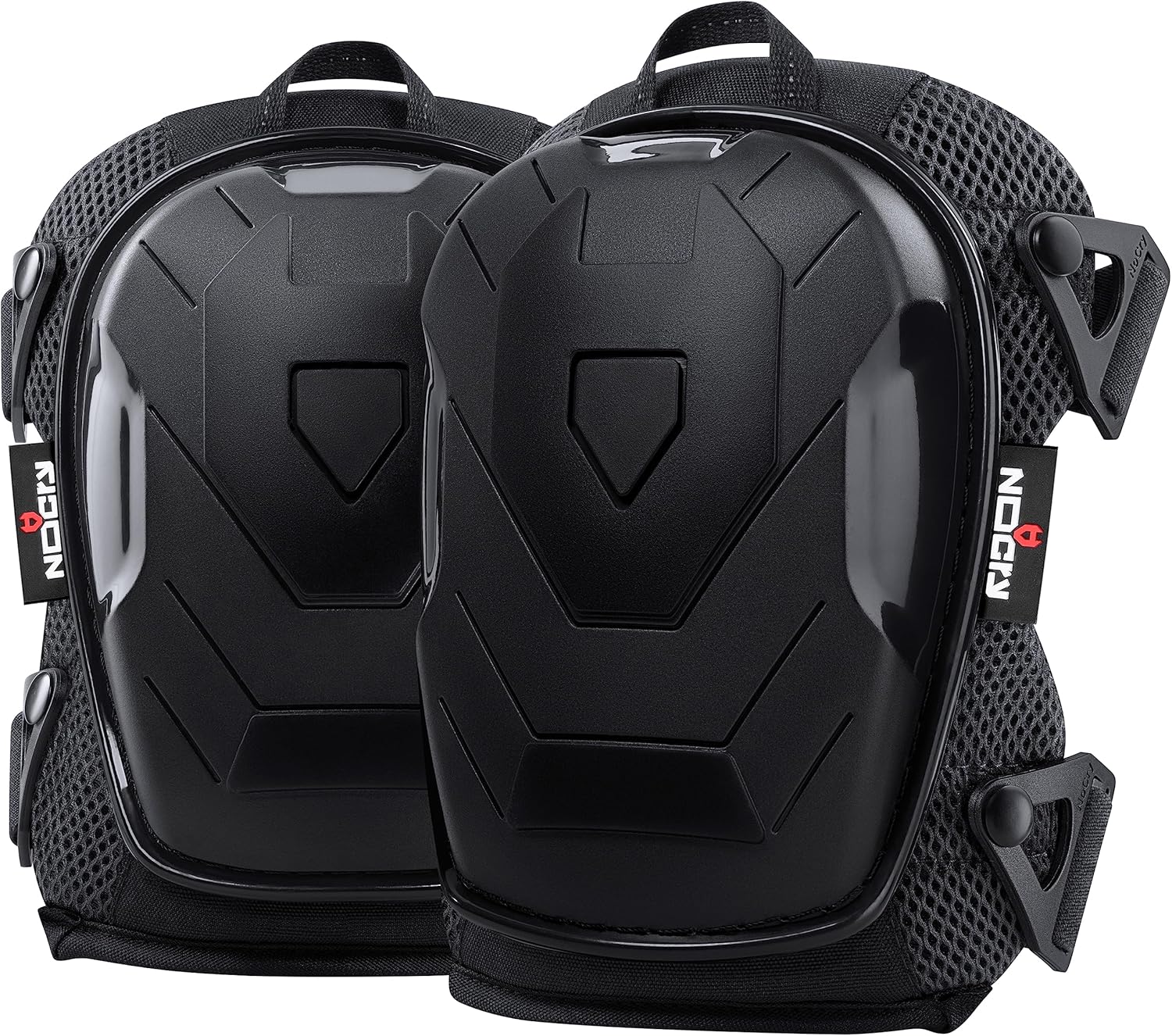 NoCry Rodilleras de construcción profesional para hombres y mujeres, gorra antideslizante resistente, cojín de gel y espuma extra grueso, correas