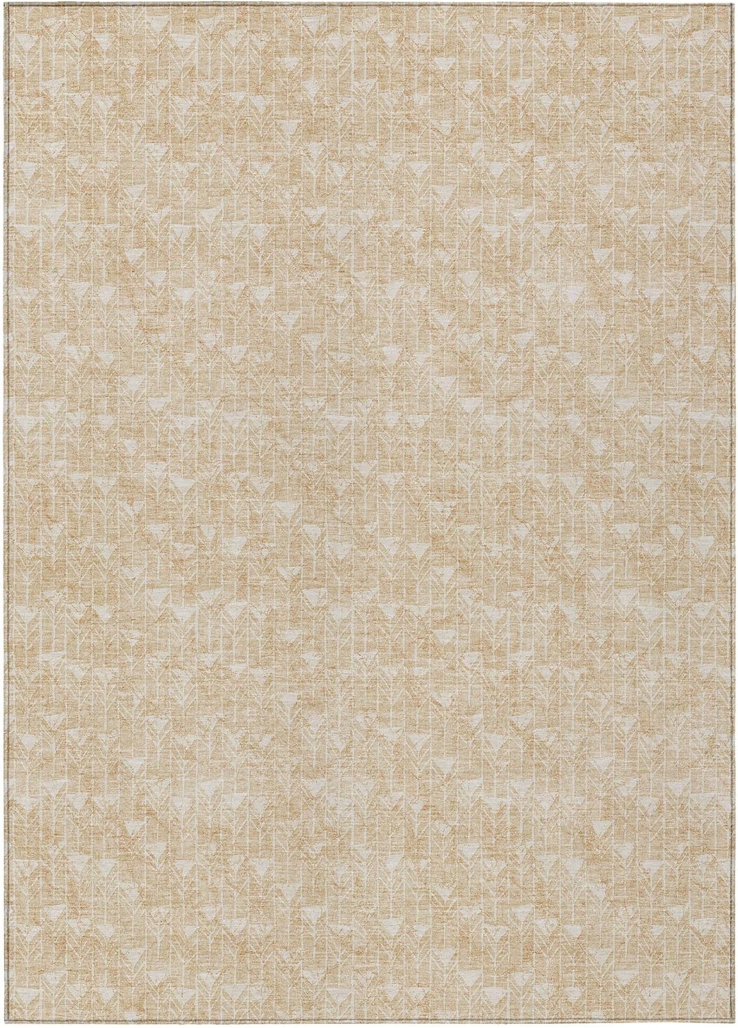 Chantille ACN514 – Alfombra beige de 3 x 5 pies, resistente a las manchas, lavable a máquina, no se desprende, para dormitorio, sala de estar,