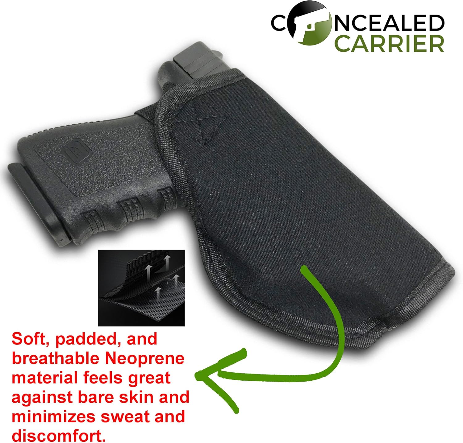 Funda universal para el interior de la pretina para transporte oculto, para diestros