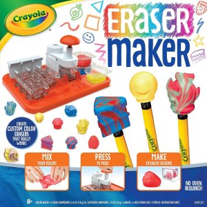 Crayola Fabricante de borradores, kit de manualidades de bricolaje, regalo para niños, 8, 9, 10, 11 Crayola Fabricante de borradores, kit de manualidades de bricolaje, regalo para niños, 8, 9, 10, 11