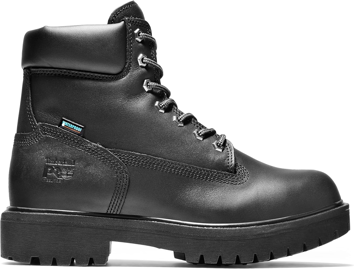 Bota aislada Timberland Pro Direct Attach, de 6 pulgadas, con punta de acero de seguridad, impermeable., negro, 11.5 D(M) US