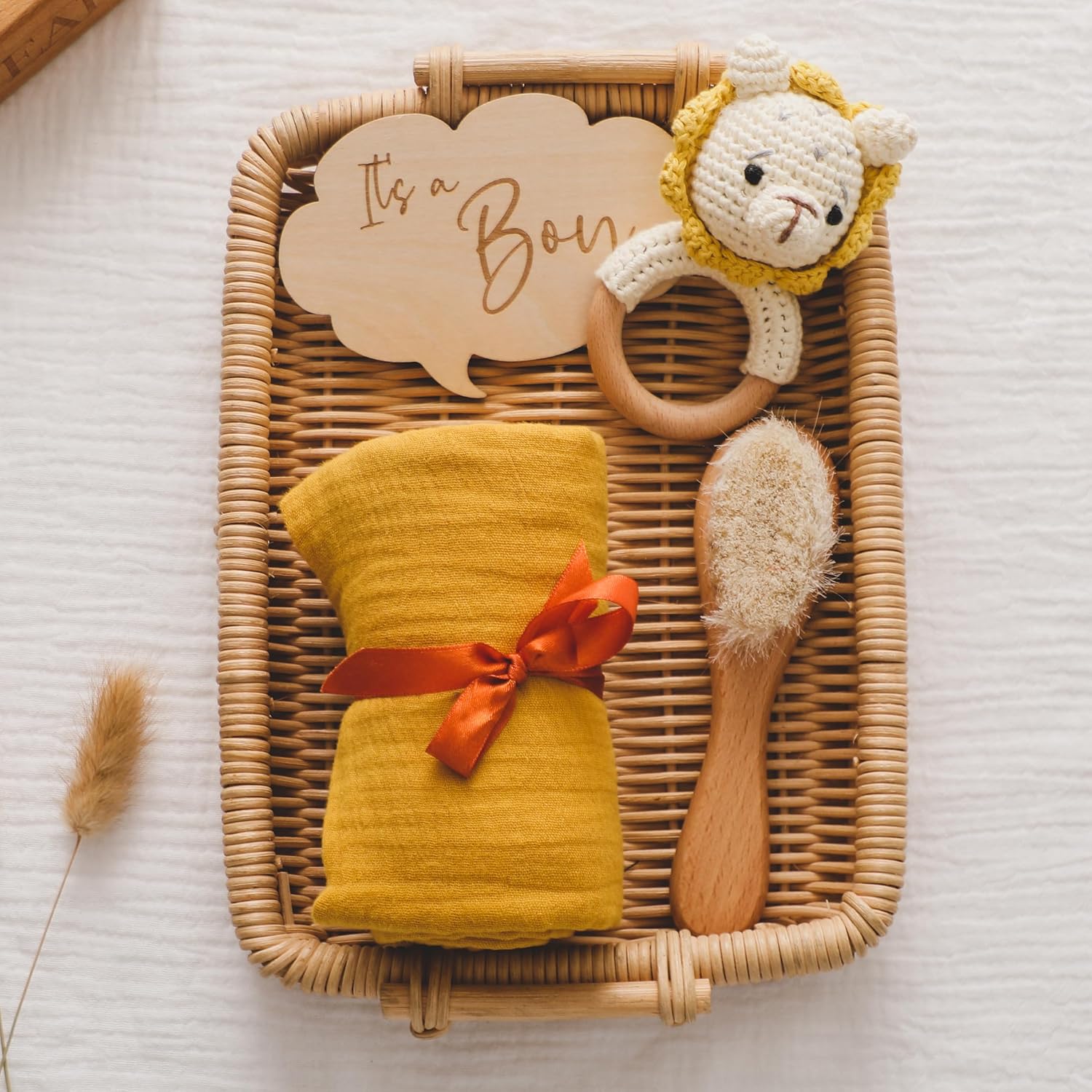 Nuevo regalo para bebé, regalos de bebé para baby shower, juego de regalos neutros para recién nacidos, regalos de revelación de género, caja de