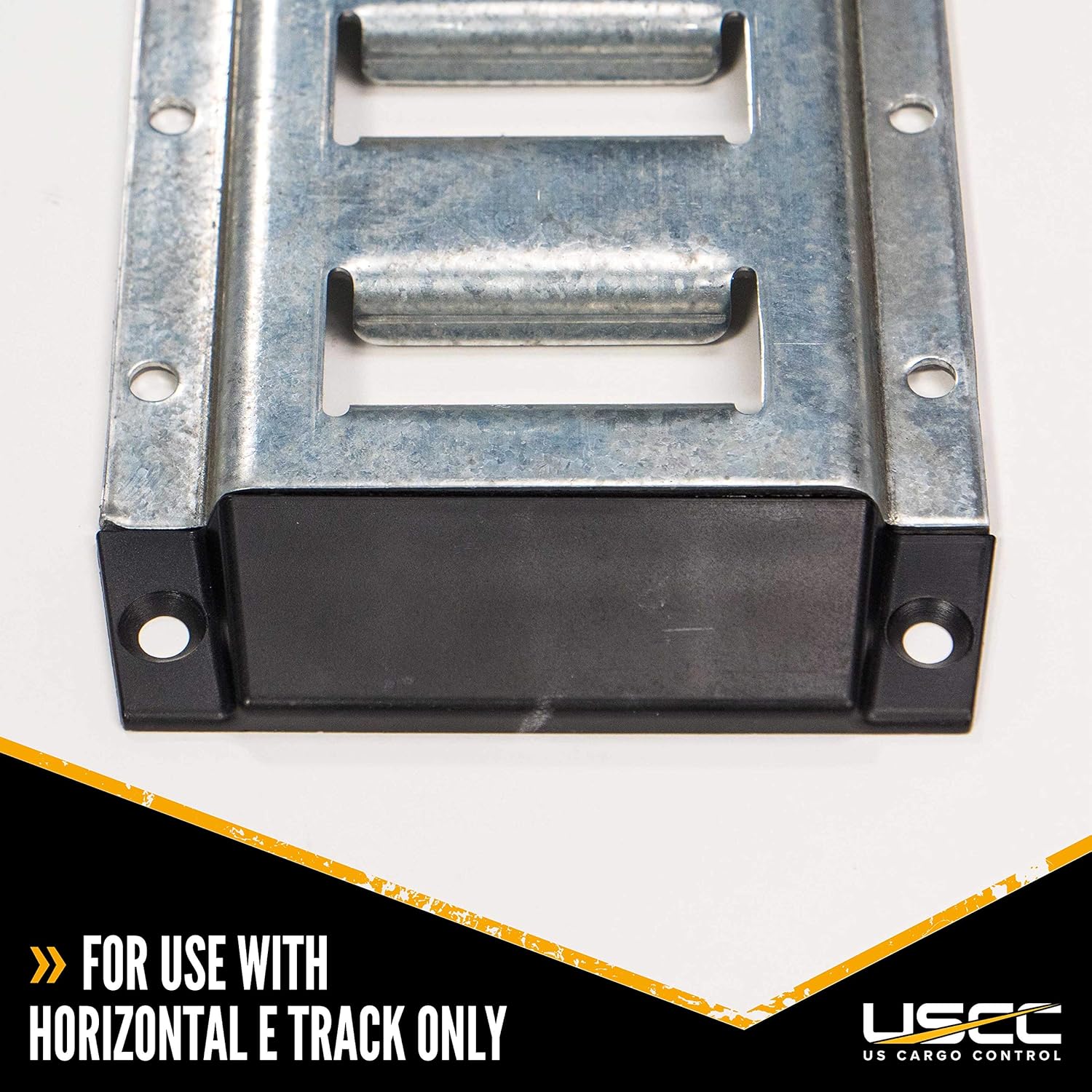 US Cargo Control E Track Tapa de plástico para pista electrónica horizontal, elimina bordes afilados y proporciona un aspecto acabado, funciona con