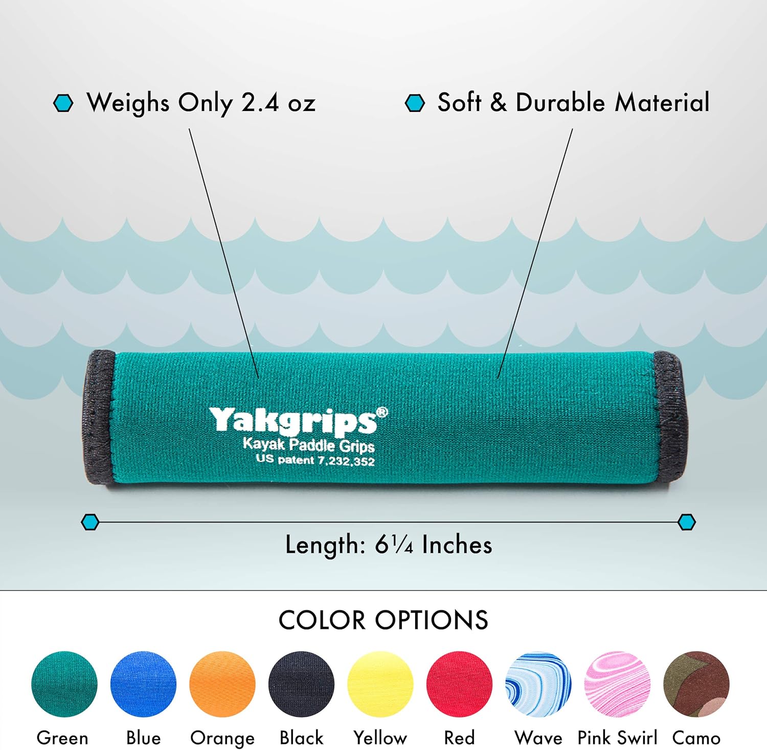 Cascade Creek – Empuñaduras de pala para kayak, accesorios de kayak, agarre antideslizante, prevención de ampollas