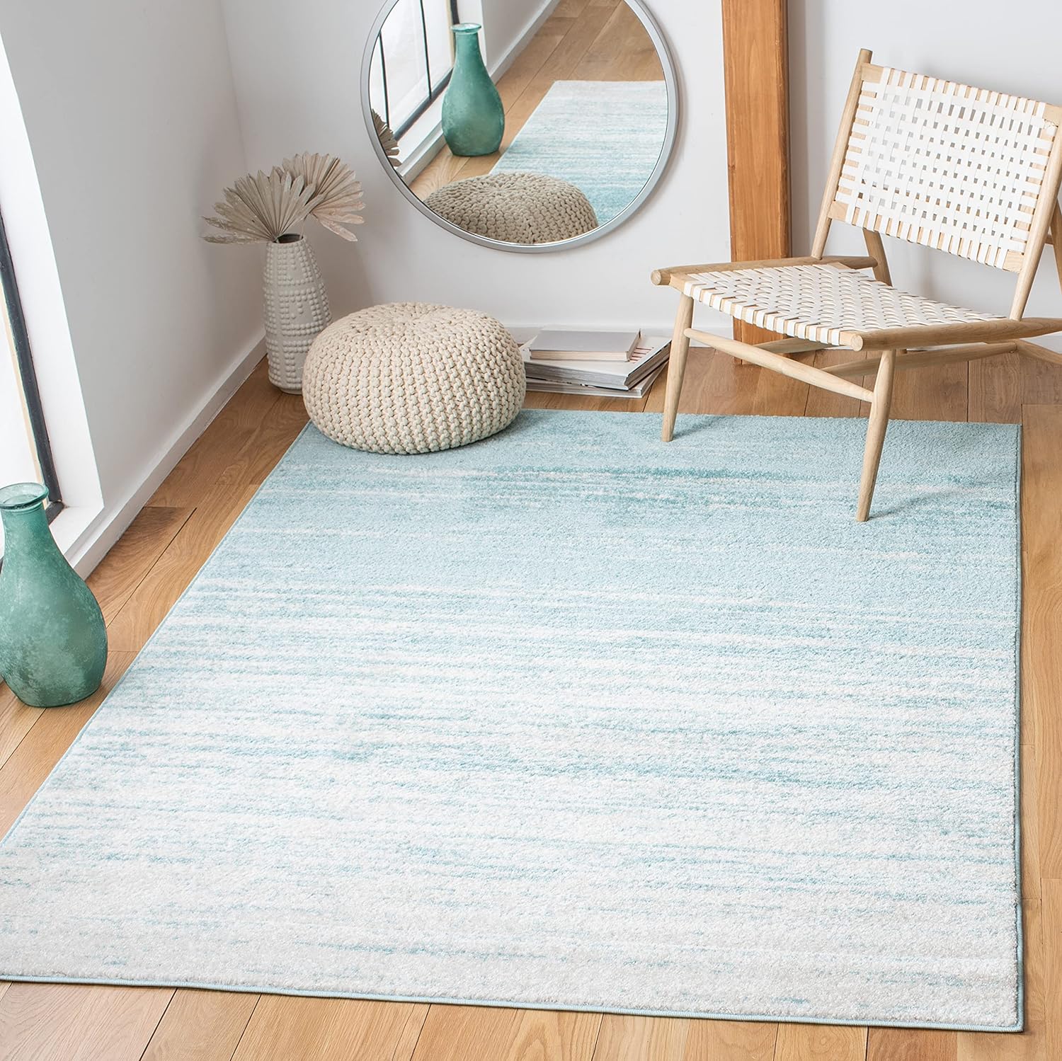 SAFAVIEH colección Adirondack, ADR113J – Alfombra en degradé para sala, habitación, comedor, oficina en casa, no desprende pelusa, 6 pies x 9 pies,