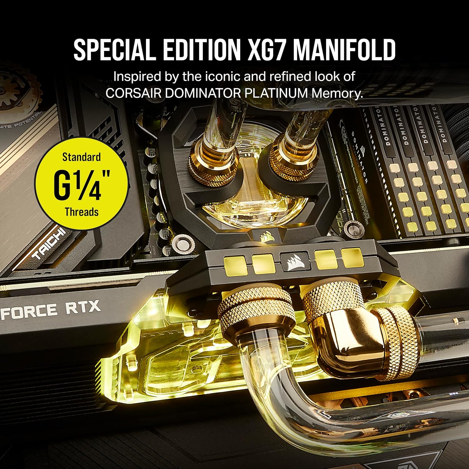 Corsair Hydro X Series XG7 RGB 4080 SUPRIMTrio GPU Bloque de agua – para MSI GeForce RTX 4080 SUPRIM y tarjetas de trío para juegos, cobre niquelado