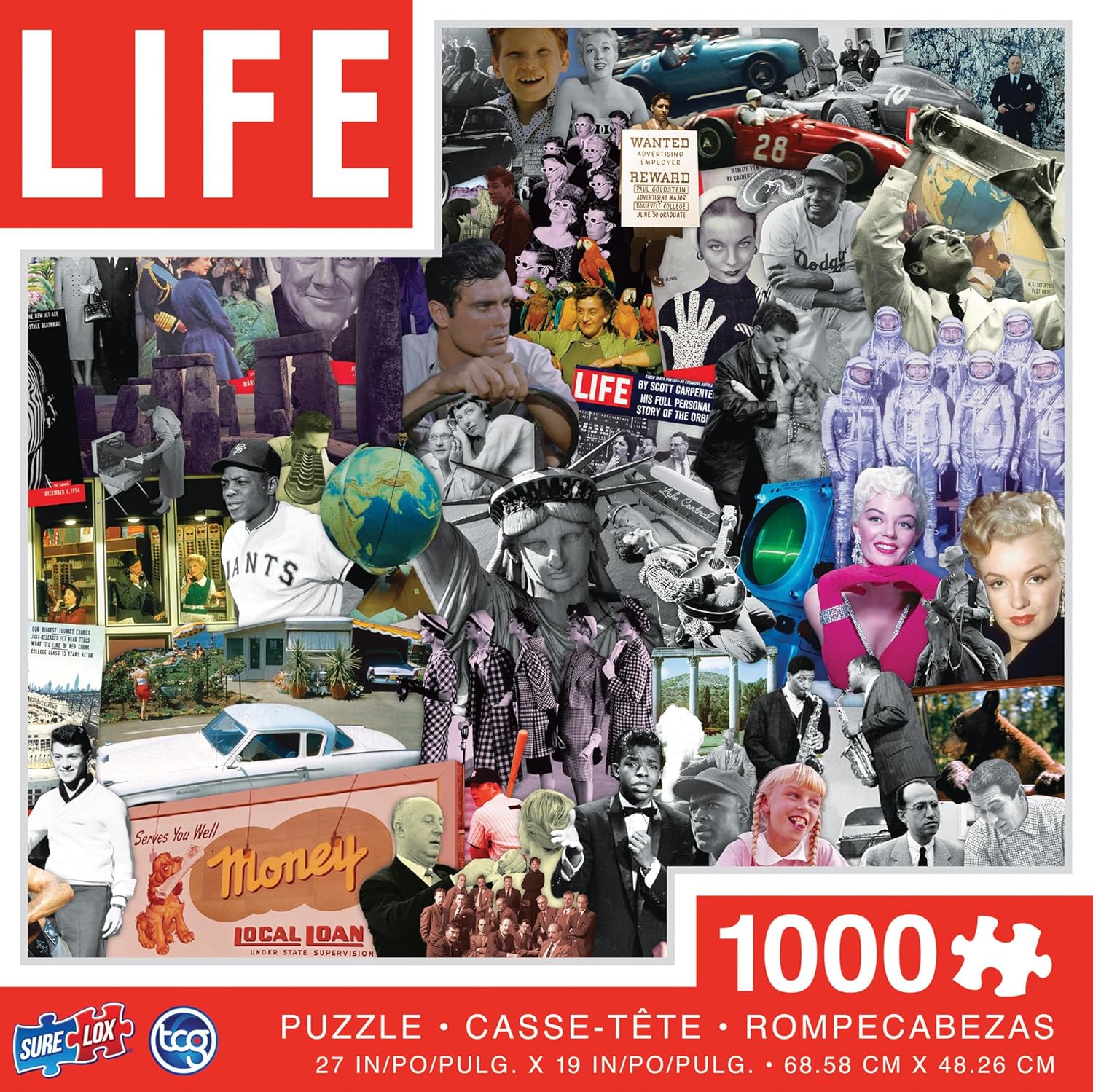 Life Brand – Rompecabezas de 1000 piezas – 1950. Gran regalo para mamá, papá, adolescentes, hombres y mujeres