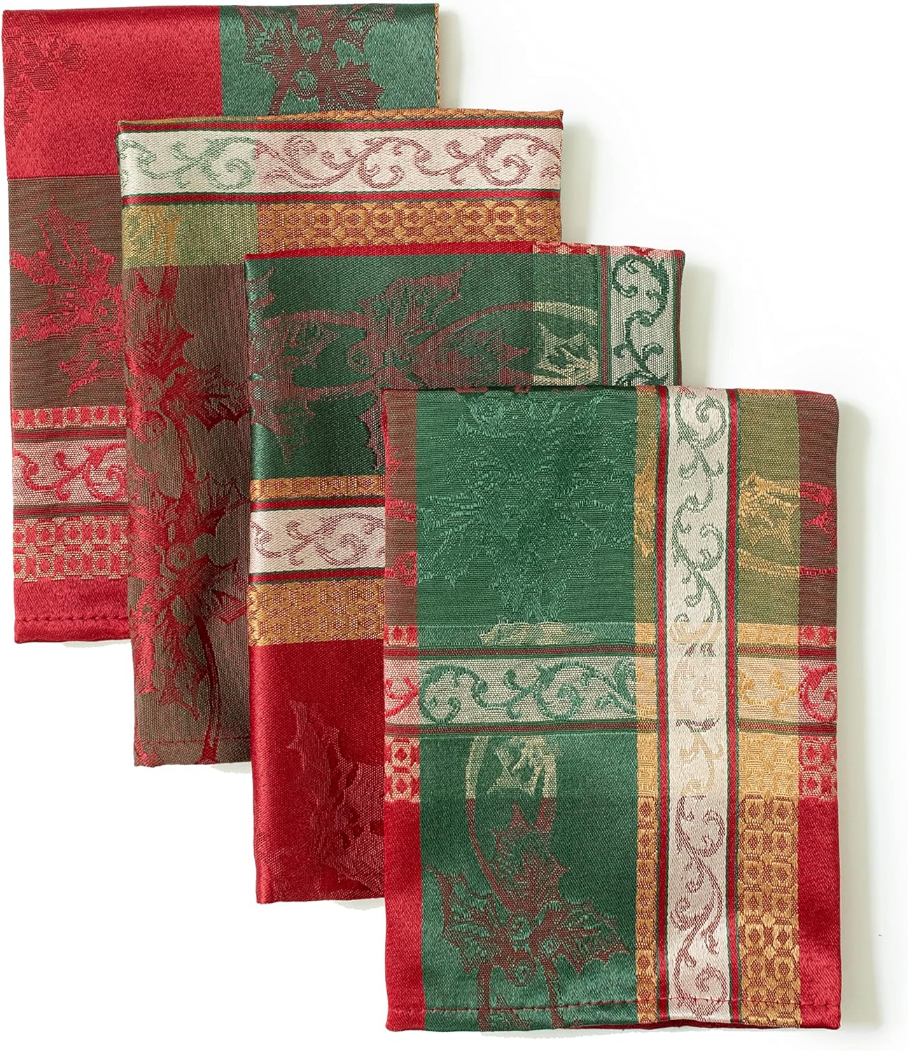 Benson Mills Mantel de tela impresa The Halls de 60 x 104 pulgadas