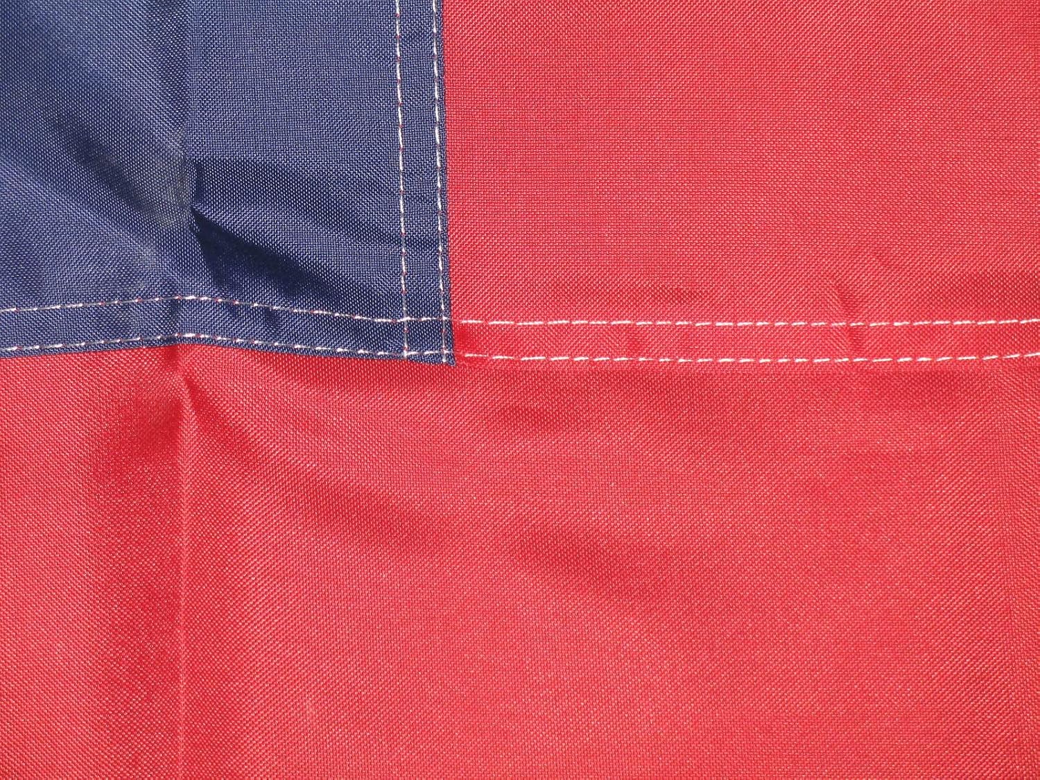 Bandera de nailon episcopal 300D bordada de alta calidad 3×5 con ojales para casa