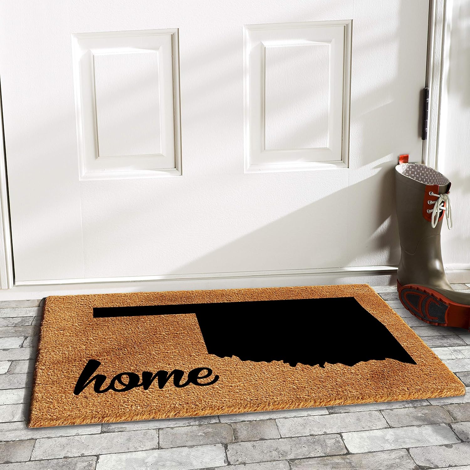 Calloway Mills 105382436 – Felpudo Oklahoma, 24 x 36 pulgadas, naturalnegro