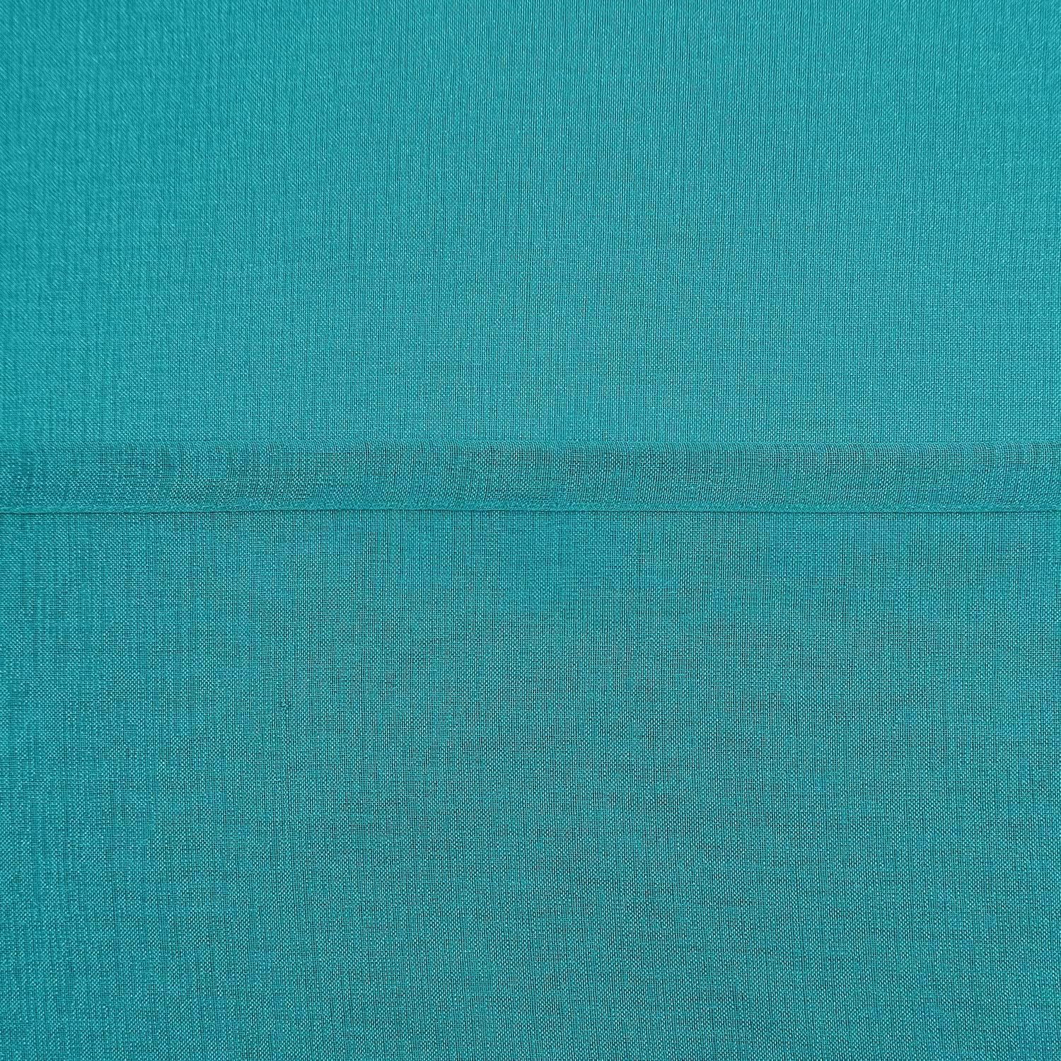DWCN Cortinas transparentes de lino sintético turquesa, cortinas de gasa con ojales para ventana para dormitorio, sala de estar, 60 x 63 pulgadas de