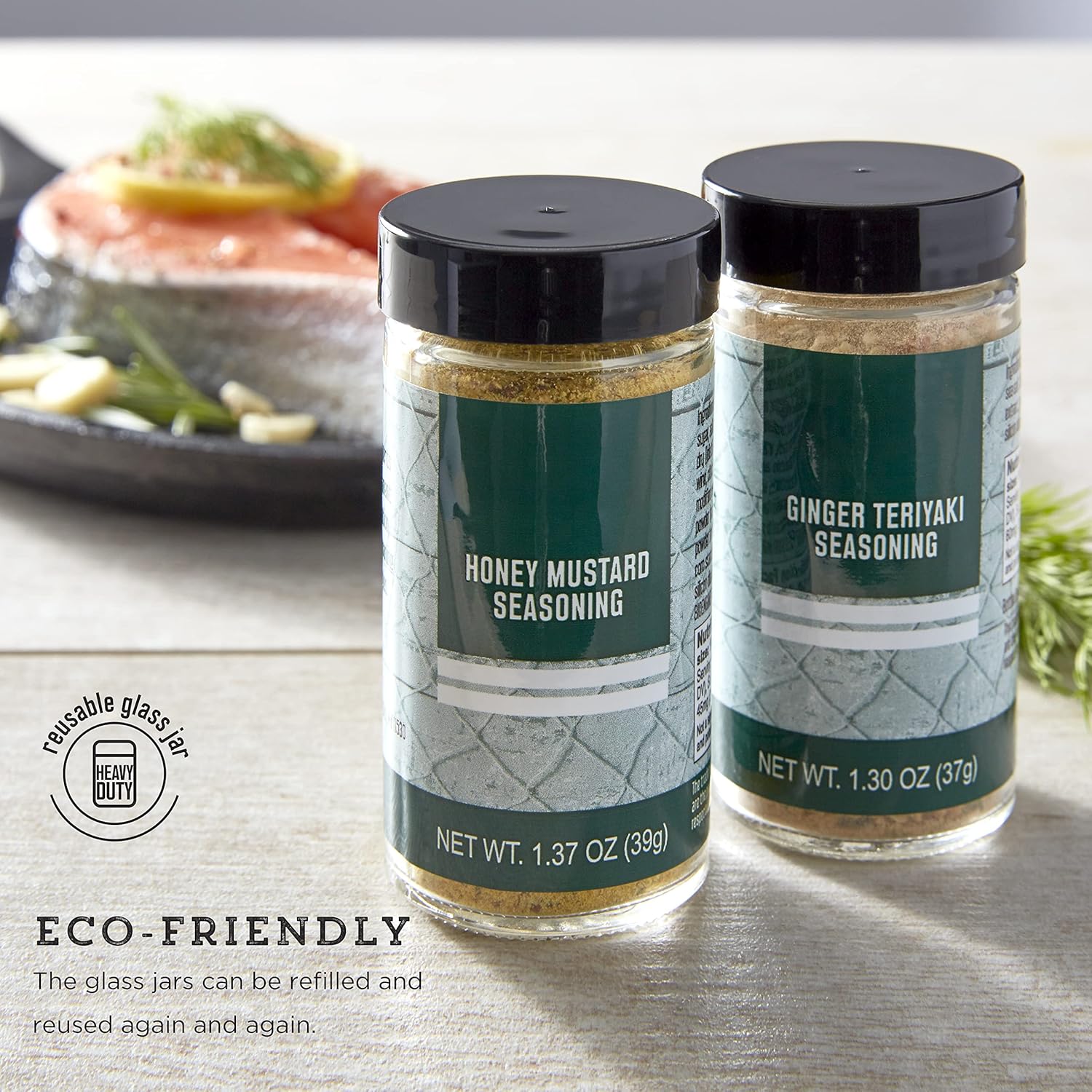 Kamenstein Going Fishin’ – Juego de 2 especias para acampar con tapa extraíble