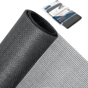 MAGZO Pantalla de repuesto para ventana, 59 pulgadas de ancho x 106 pulgadas de largo, pantalla duradera para ventanas y puertas ajustables, rollo MAGZO Pantalla de repuesto para ventana, 59 pulgadas de ancho x 106 pulgadas de largo, pantalla duradera para ventanas y puertas ajustables, rollo