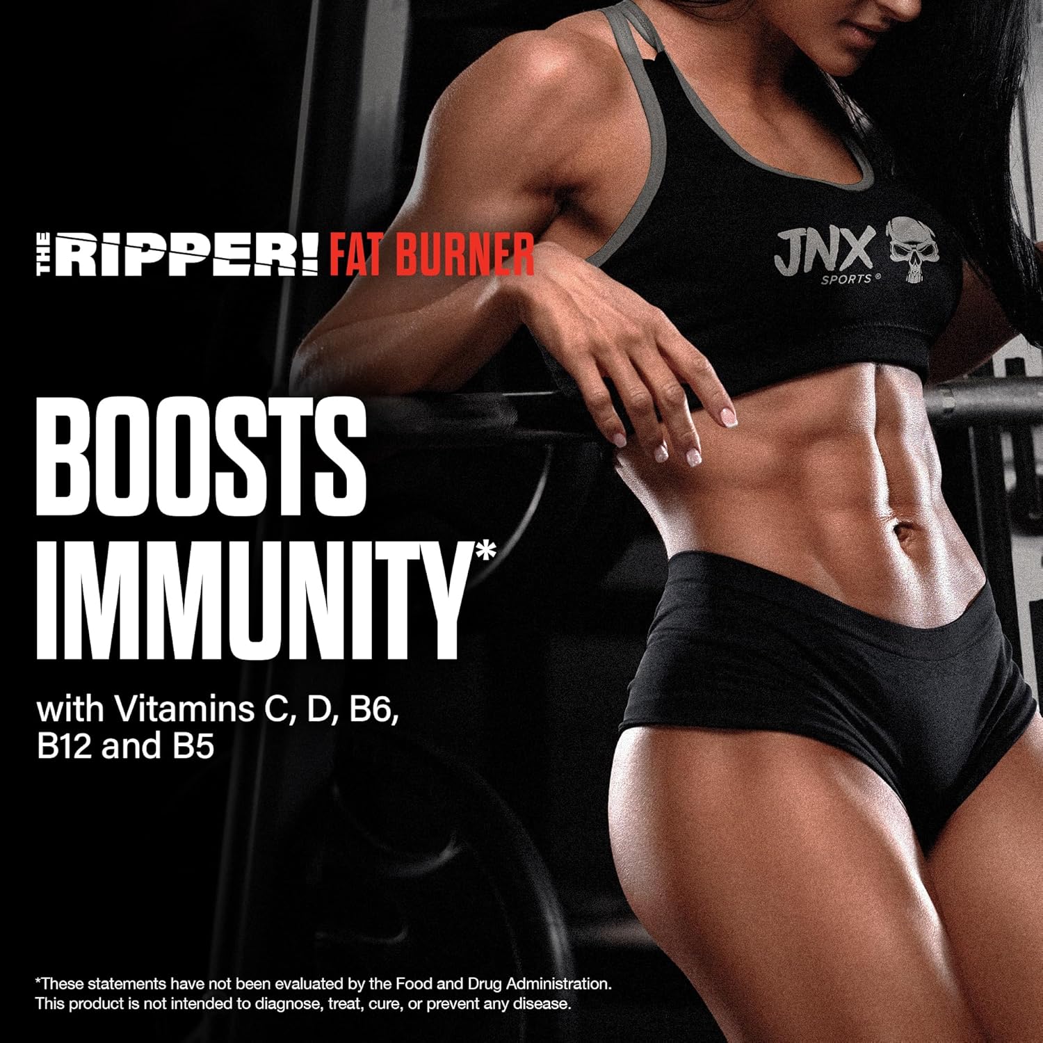 JNX SPORTS The Ripper! Quemador de grasa termogénico triturador para hombres y mujeres  Termogénesis Stim de acción rápida, supresor del apetito,