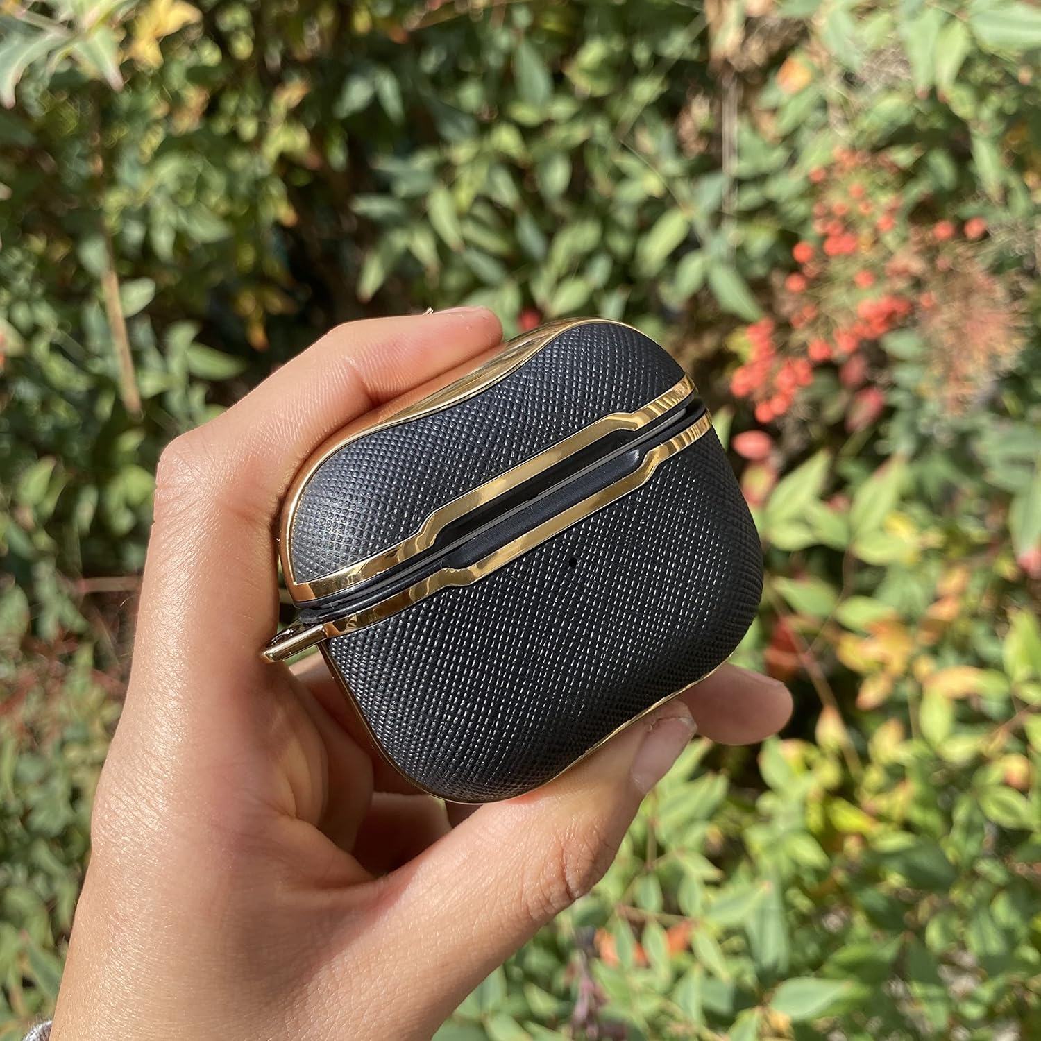 KIQ Funda de lona para AirPods de 3 generación, funda protectora texturizada con llavero para mujeres, hombres y niños, funda para Apple AirPods de