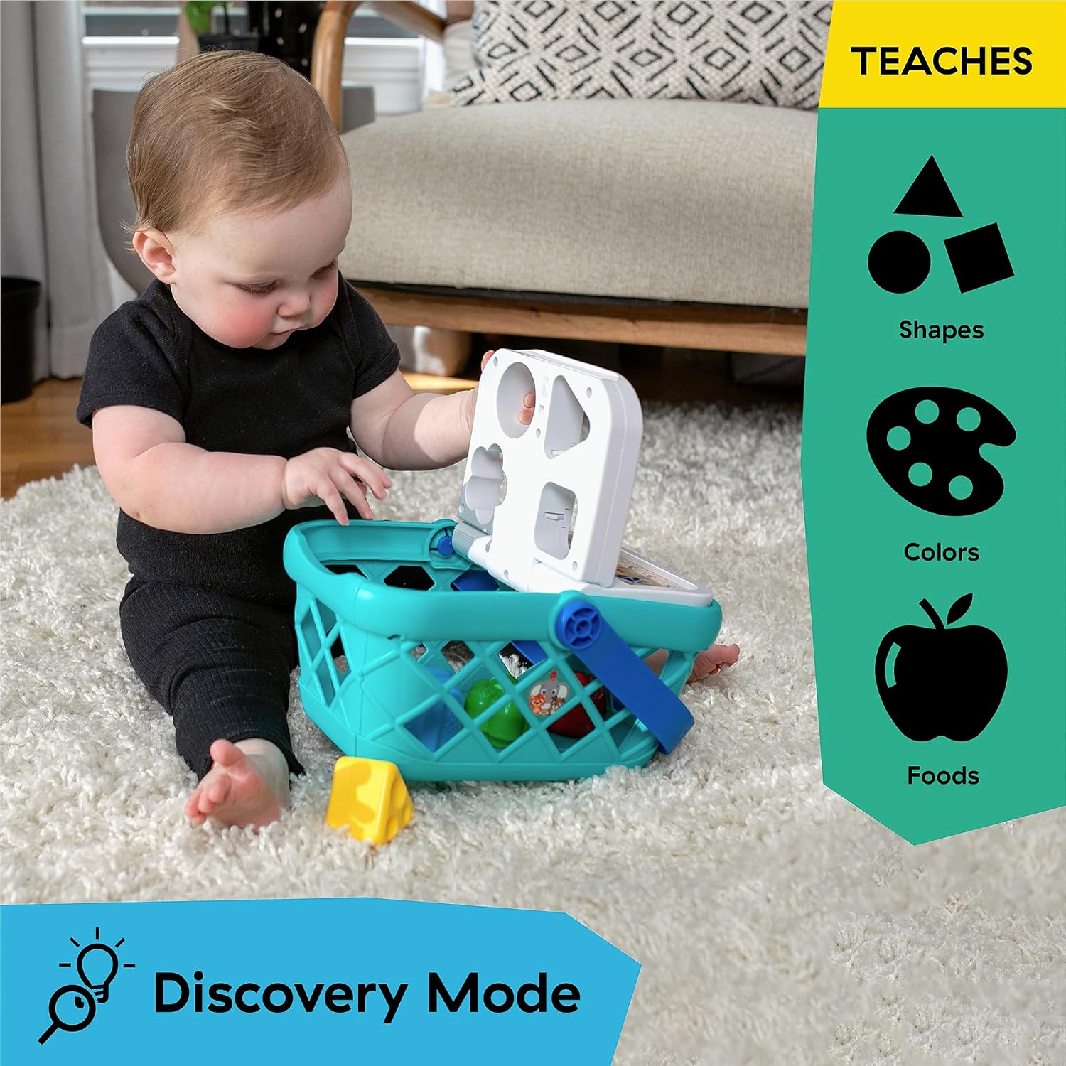 Baby Einstein + Hape Magic Touch pretend to shop juguete, con sonidos reales y música, a partir de 9 meses