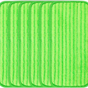 Almohadillas reutilizables para trapeador de chorro húmedo compatibles con mopa Swiffer WetJet, paquete de 6 almohadillas de chorro húmedo, Almohadillas reutilizables para trapeador de chorro húmedo compatibles con mopa Swiffer WetJet, paquete de 6 almohadillas de chorro húmedo,