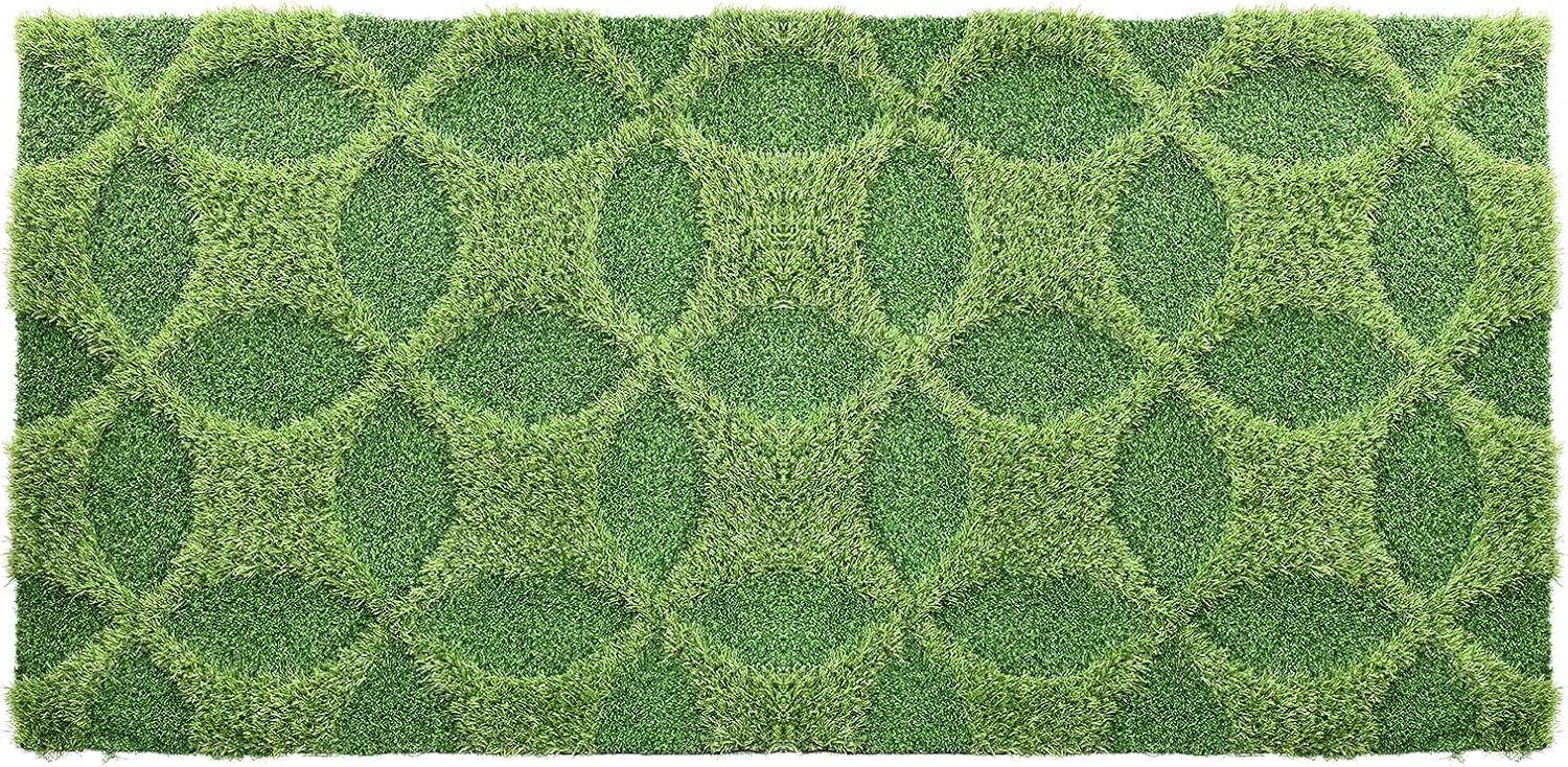 Césped artificial para suelos y paredes, decoración de pared de plantas artificiales resistente a los rayos UV, diseño 3D para interiores y
