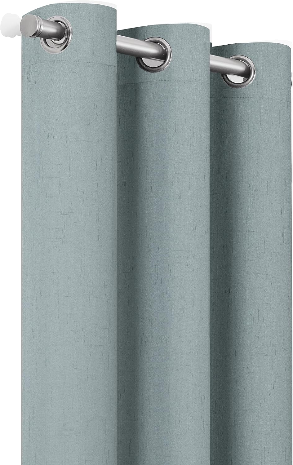Eclipse Pembroke – Cortinas de lino sintético con ojales, 108 pulgadas de largo x 42 pulgadas de ancho, cortinas con aislamiento térmico y reducción