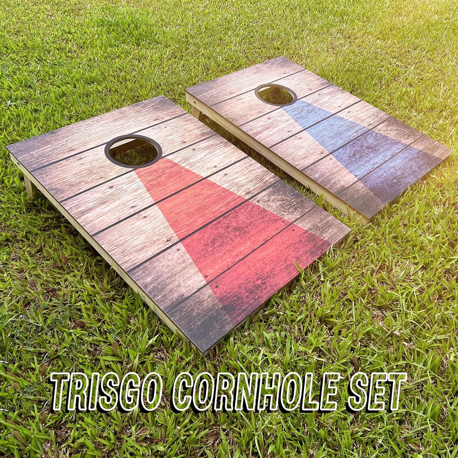 Juego de tableros de cornhole  Juego de tableros de maíz reguladores de madera maciza de 3 x 2 pies, juego para exteriores con 8 bolsas de frijoles