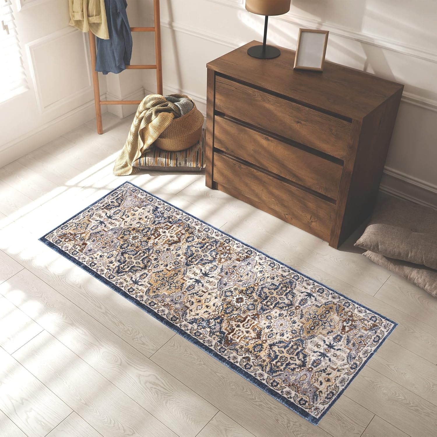 Gertmenian Alfombra para interiores, clásica de poliéster suave con base de yute, alfombra suave para sala de estar, comedor, vestíbulo y sala