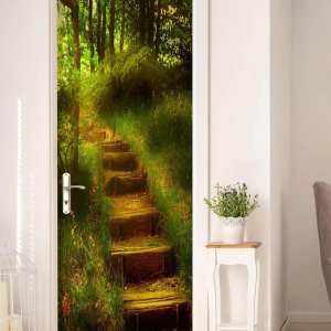 FLFK – Mural para puerta, adhesivo 3D para puerta, autoadhesivo, extraíble, para decoración del hogar, 30.3 pulgadas de ancho x 78.7 pulgadas de FLFK – Mural para puerta, adhesivo 3D para puerta, autoadhesivo, extraíble, para decoración del hogar, 30.3 pulgadas de ancho x 78.7 pulgadas de
