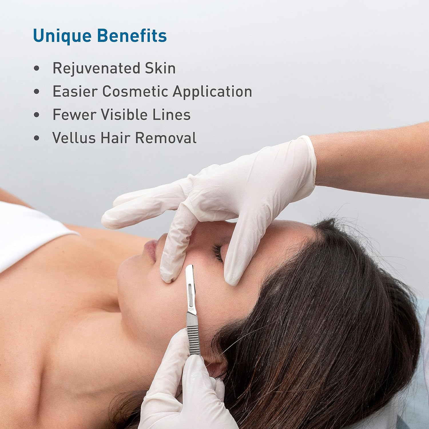 BodyMed Cuchillas de dermaplaning #10R en acero al carbono, 100 piezas – Estériles para procedimientos quirúrgicos, cuidado de la piel, depilación y