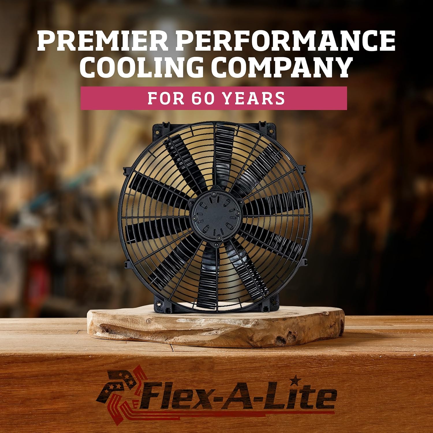 Flex-A-Lite Espaciador y adaptador de ventilador roscado de 1-12 pulgadas, espaciador de ventilador de rotación inversa (851), piezas de automóvil,