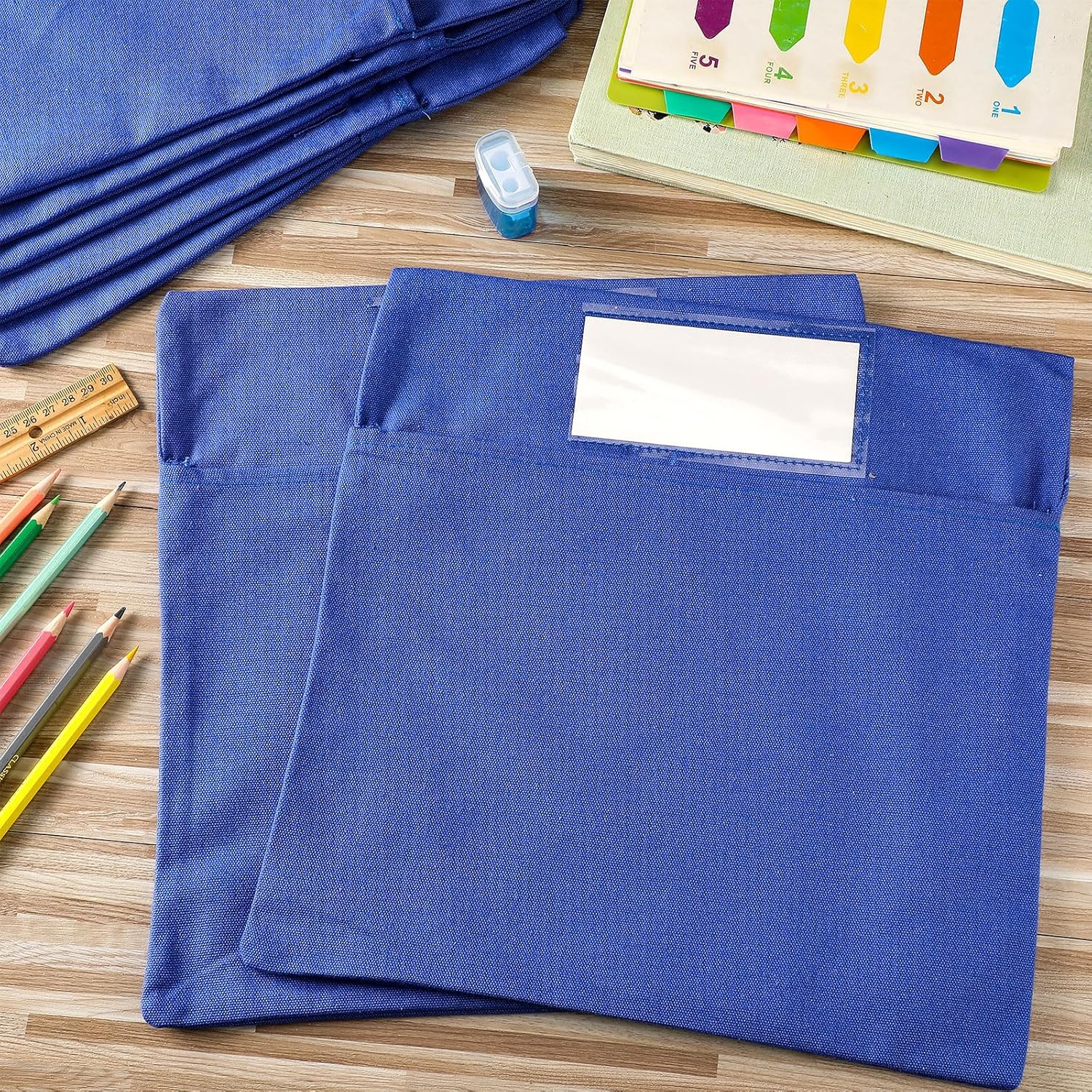 50 bolsillos de almacenamiento para sillas, bolsa para sillas escolares, aulas, bolsillos para sillas de estudiantes, organizador para sillas de