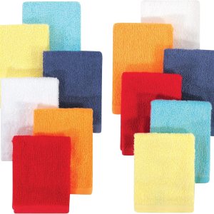 Hudson Baby Paños de rayón unisex para bebé, tejido de bambú, 12 unidades, básico brillante, talla única Hudson Baby Paños de rayón unisex para bebé, tejido de bambú, 12 unidades, básico brillante, talla única