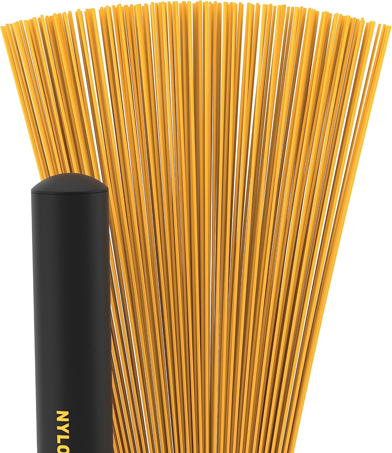 ProMark Cepillo de nylon ligero 5B – Amarillo – Cepillo de Jazz – Cepillo de alambre para tambores – Cepillo de nylon para tambor