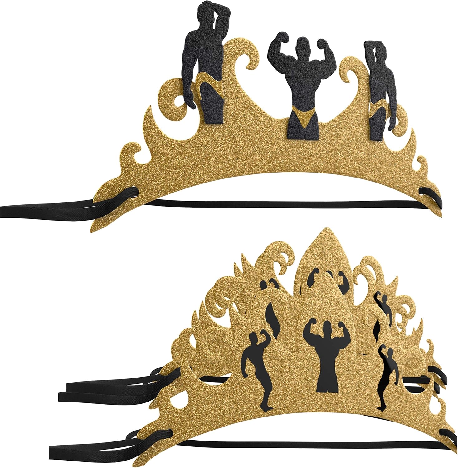 KIKEVITE 5 divertidas diademas de soltero  Diadema con purpurina de escuadrón de novia  Diadema de despedida de soltera  Diadema de novia  Diadema